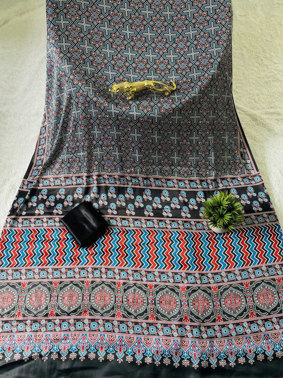 Ynf Japan Sartin RIN207 2250 Sarees Wholesale Printed Sarees Silk Sarees Office Wear Sarees Manufacturer
