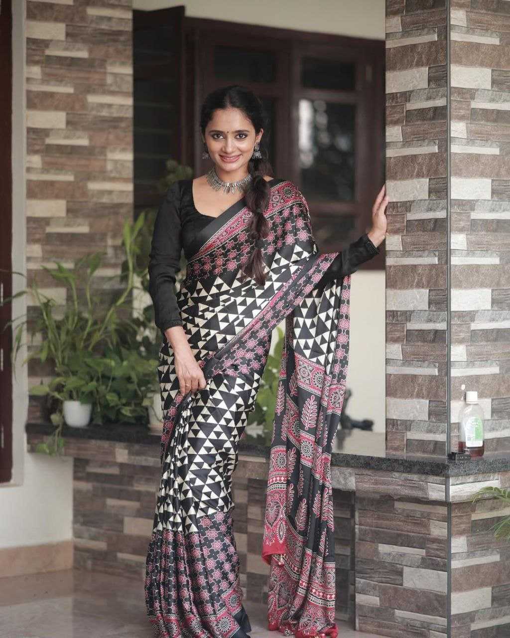 Ynf Japan Sartin RIN207 2251 Sarees Wholesale Printed Sarees Silk Sarees Office Wear Sarees Manufacturer
