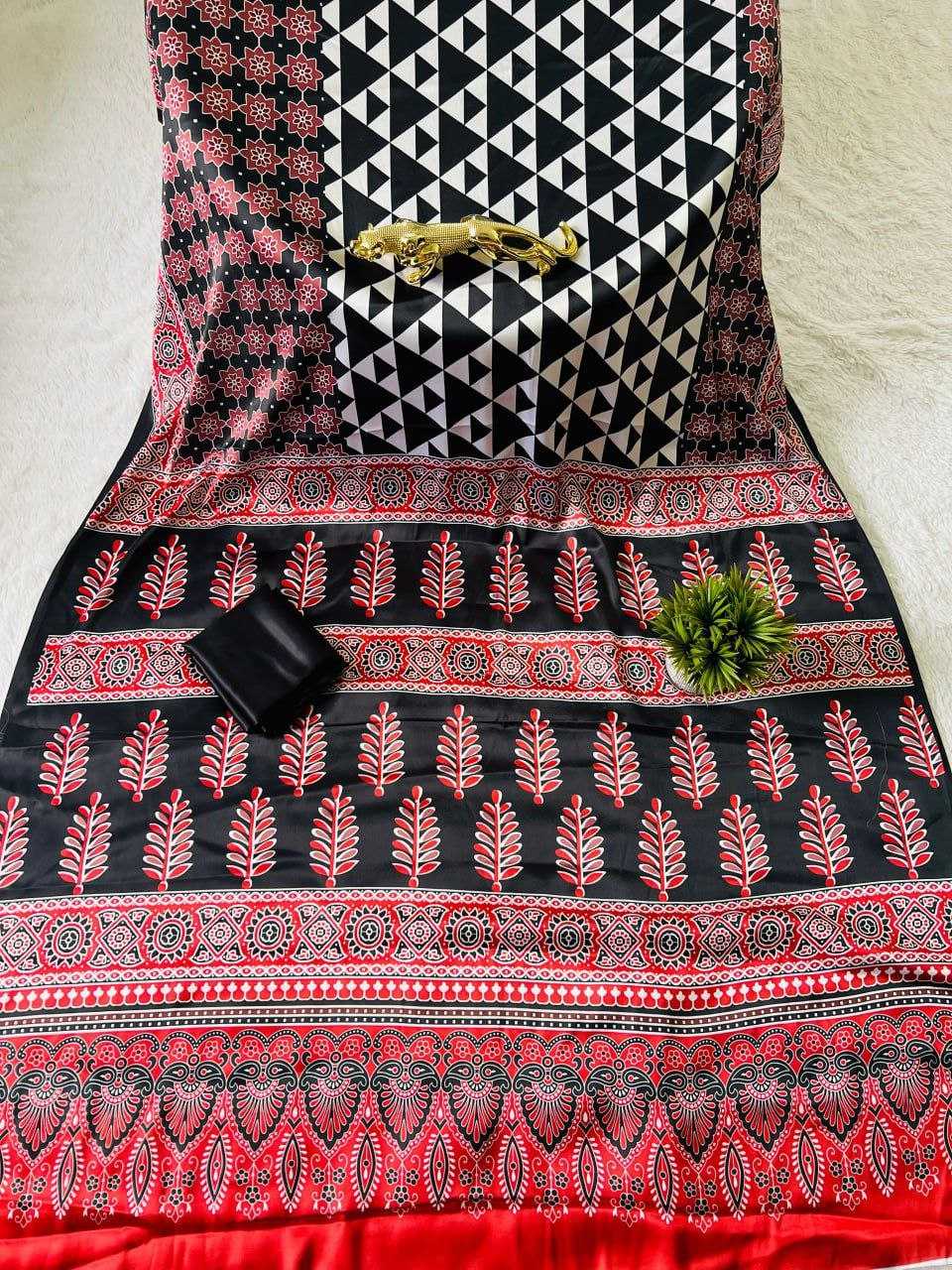 Ynf Japan Sartin RIN207 2251 Sarees Wholesale Printed Sarees Silk Sarees Office Wear Sarees Manufacturer