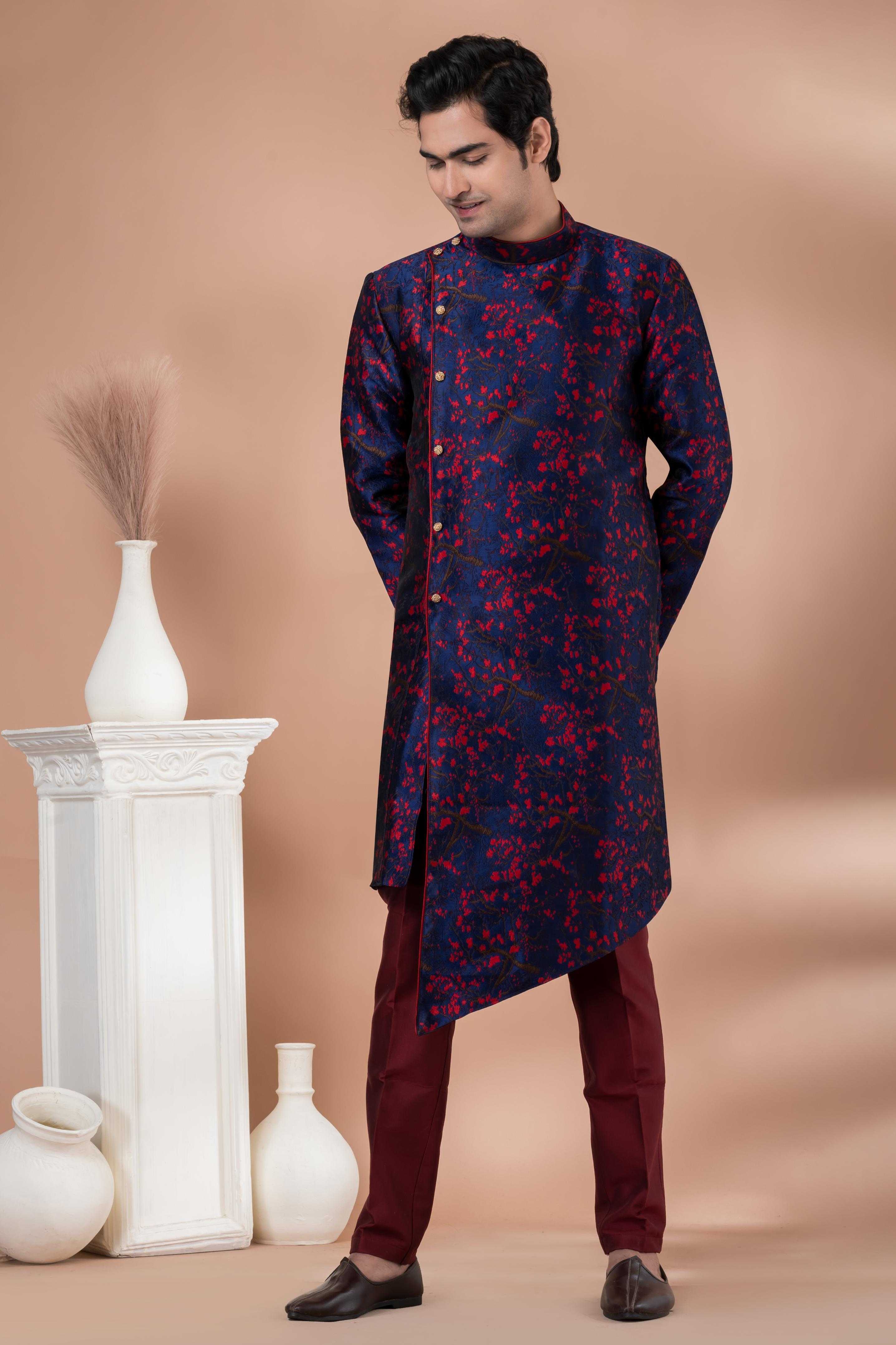 Ynf Jequard Silk RIN223 1706 Mens Wear Wholesale Kurta Set with Jacket Designer Ethnic Set Indo Western Manufacturer