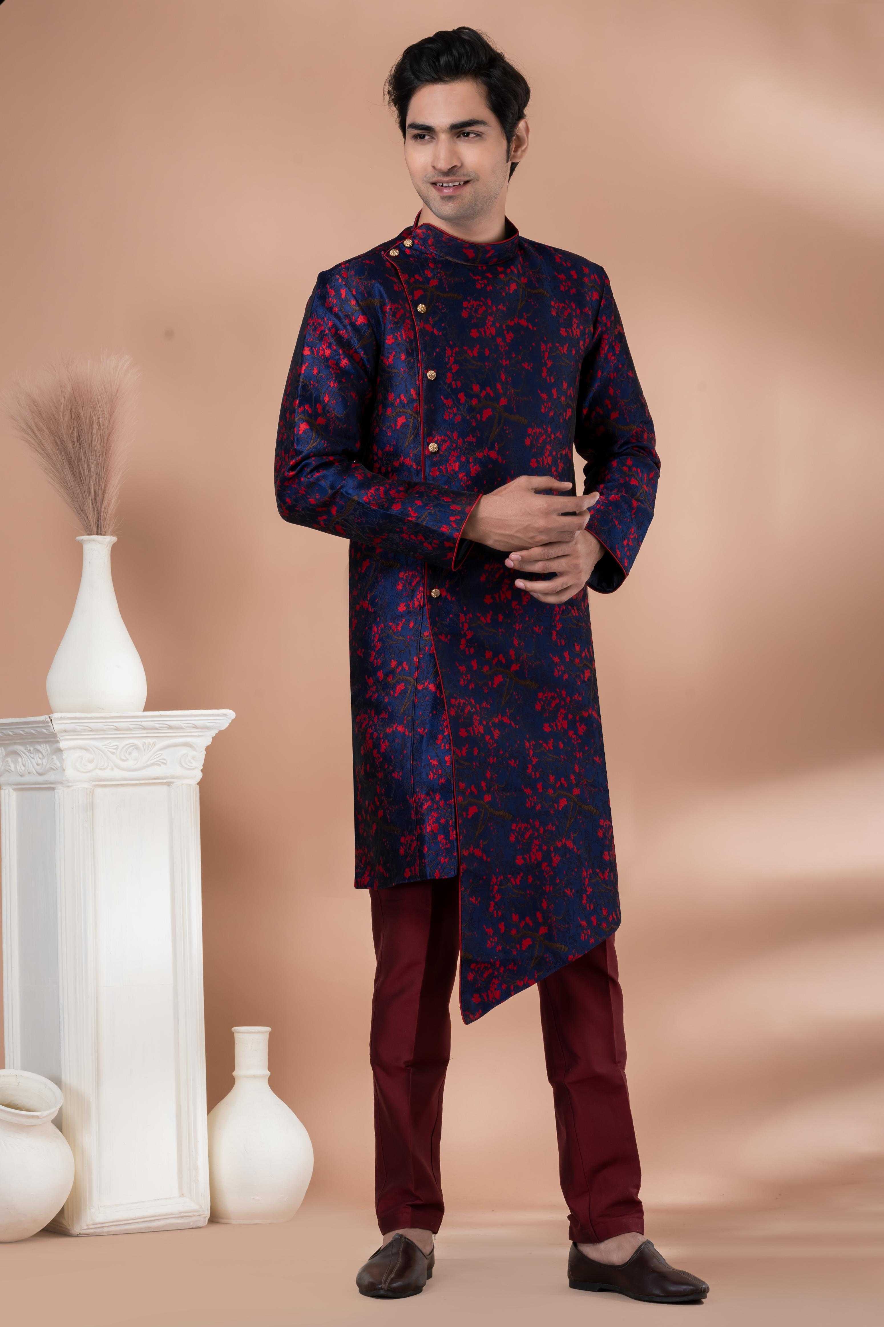Ynf Jequard Silk RIN223 1706 Mens Wear Wholesale Kurta Set with Jacket Designer Ethnic Set Indo Western Manufacturer