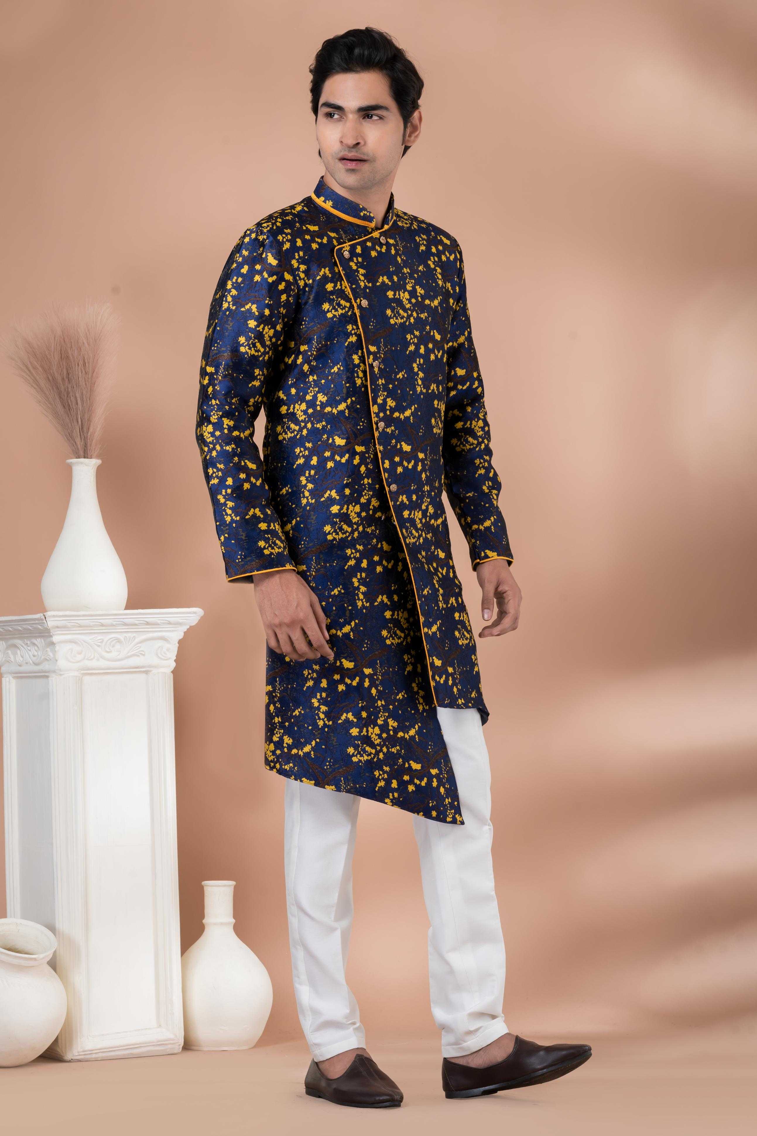 Ynf Jequard Silk RIN223 1707 Mens Wear Wholesale Kurta Set with Jacket Designer Ethnic Set Indo Western Manufacturer