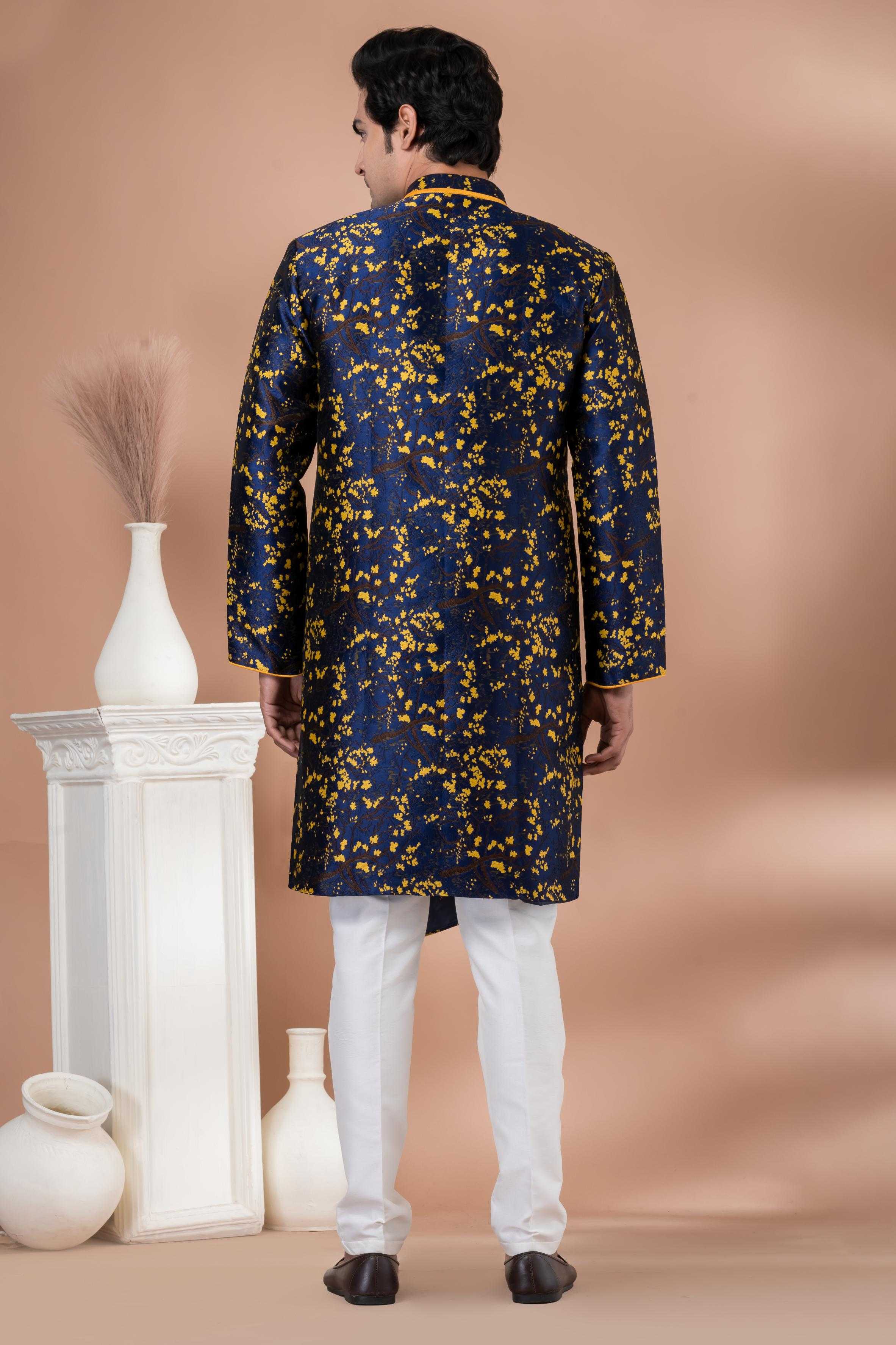 Ynf Jequard Silk RIN223 1707 Mens Wear Wholesale Kurta Set with Jacket Designer Ethnic Set Indo Western Manufacturer