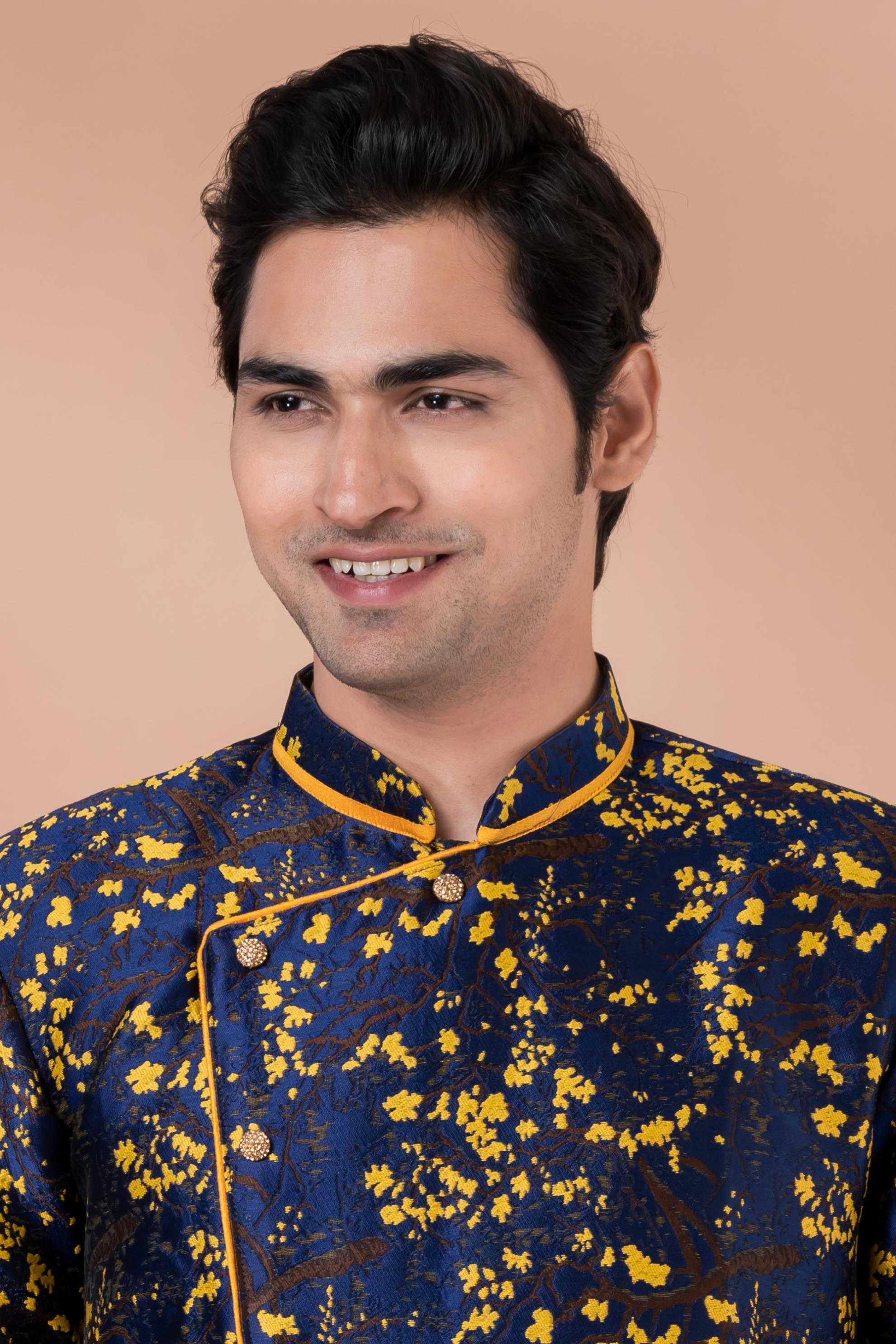 Ynf Jequard Silk RIN223 1707 Mens Wear Wholesale Kurta Set with Jacket Designer Ethnic Set Indo Western Manufacturer