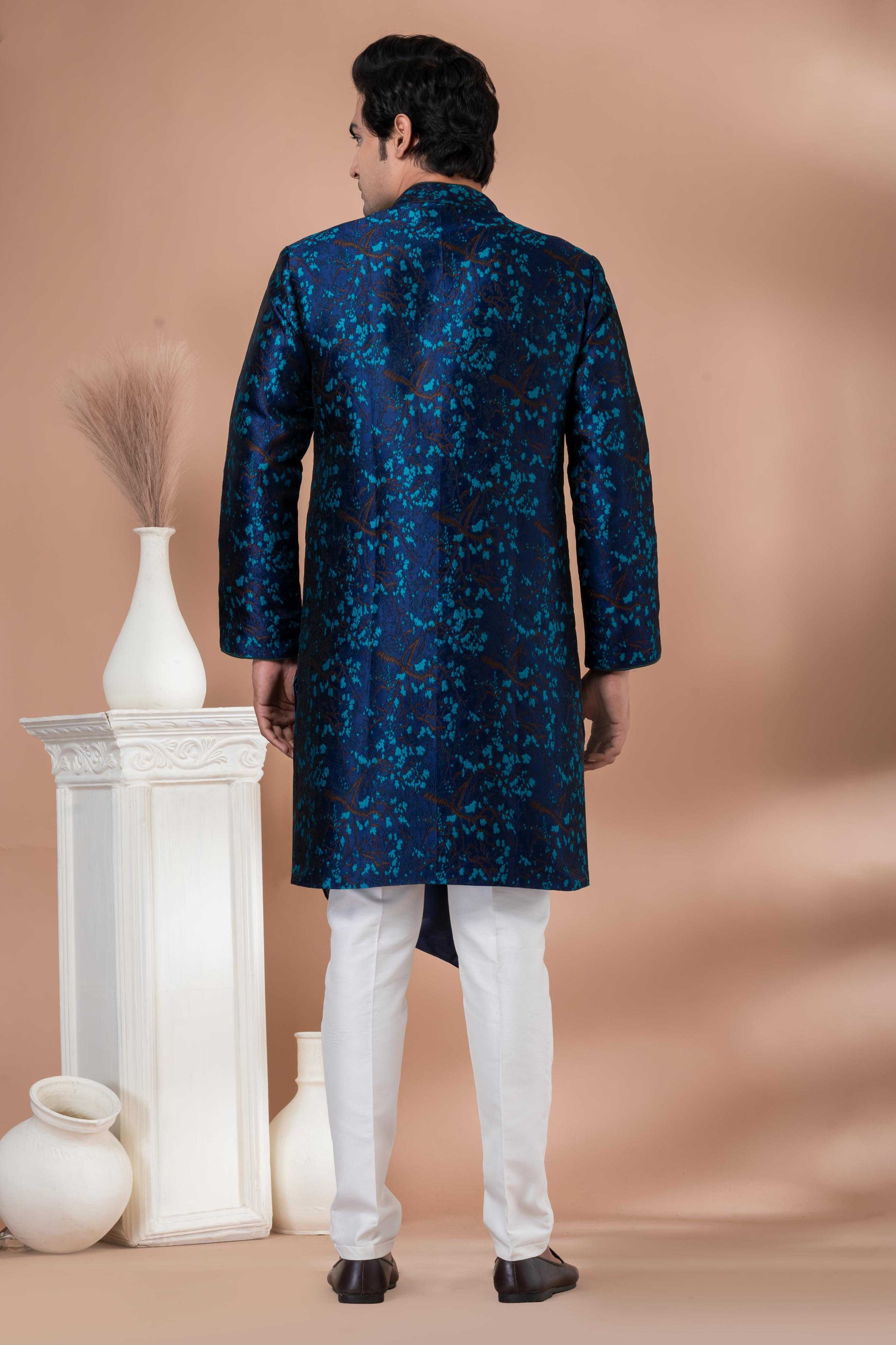 Ynf Jequard Silk RIN223 1708 Mens Wear Wholesale Kurta Set with Jacket Designer Ethnic Set Indo Western Manufacturer