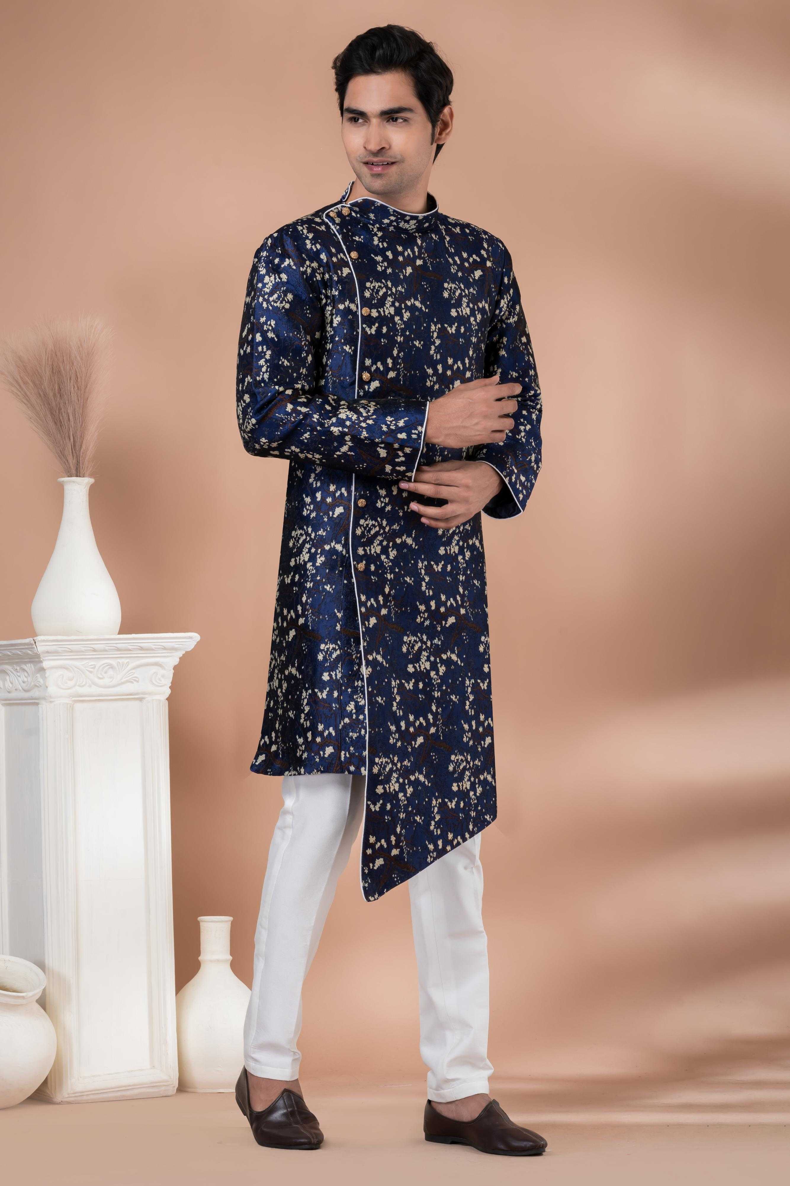 Ynf Jequard Silk RIN223 1709 Mens Wear Wholesale Kurta Set with Jacket Designer Ethnic Set Indo Western Manufacturer
