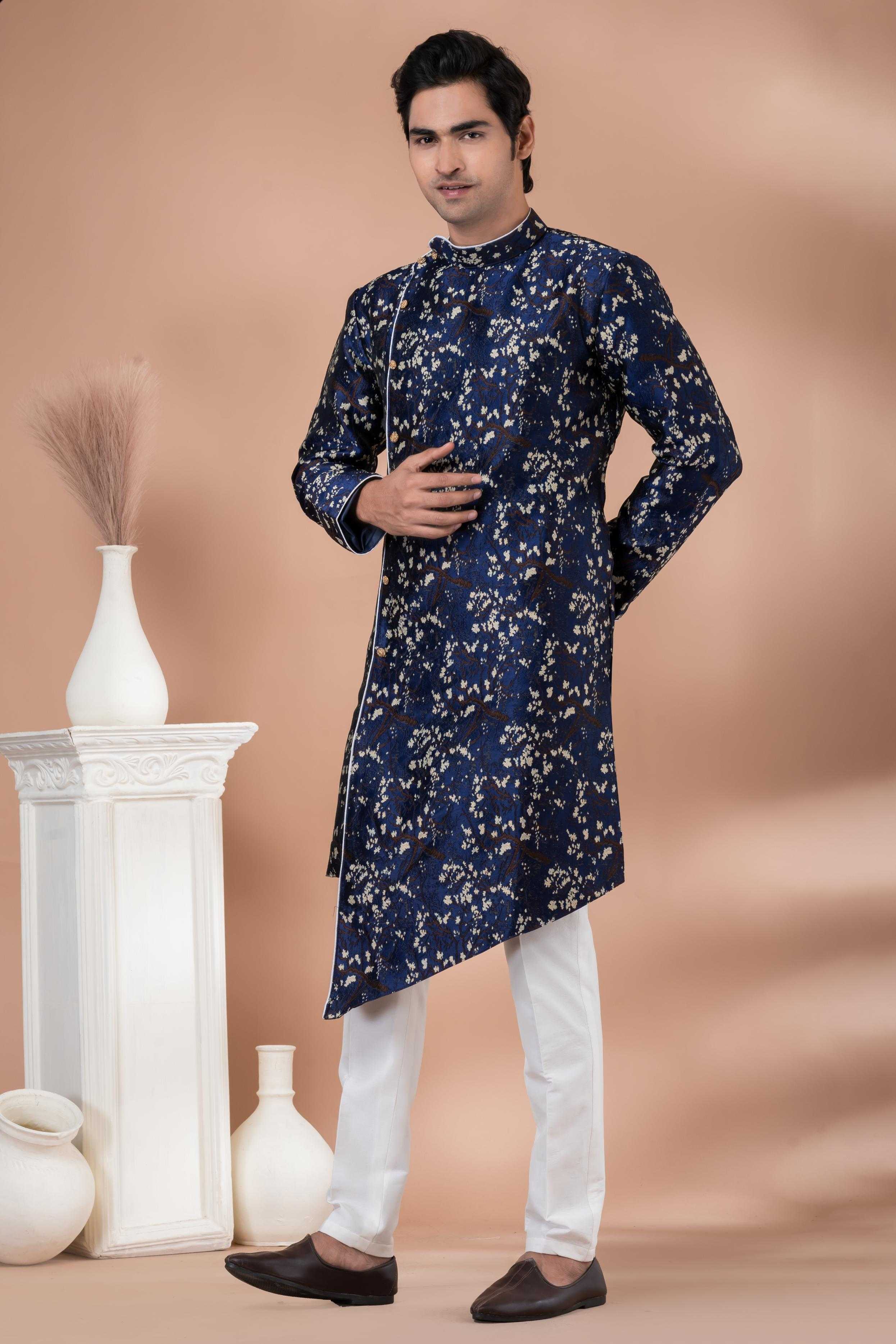 Ynf Jequard Silk RIN223 1709 Mens Wear Wholesale Kurta Set with Jacket Designer Ethnic Set Indo Western Manufacturer