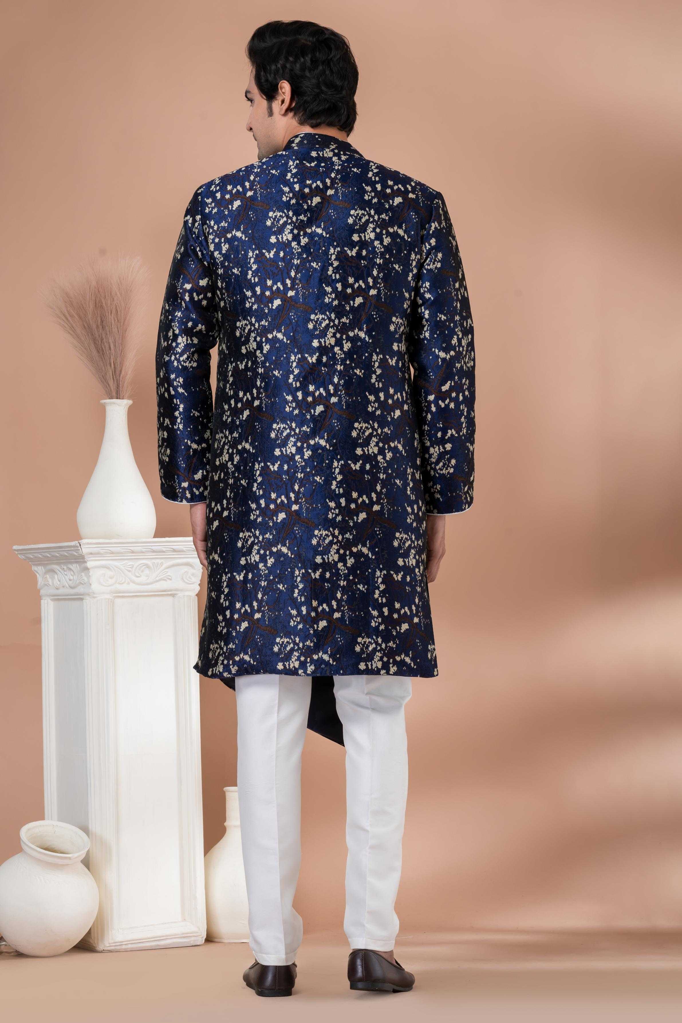 Ynf Jequard Silk RIN223 1709 Mens Wear Wholesale Kurta Set with Jacket Designer Ethnic Set Indo Western Manufacturer