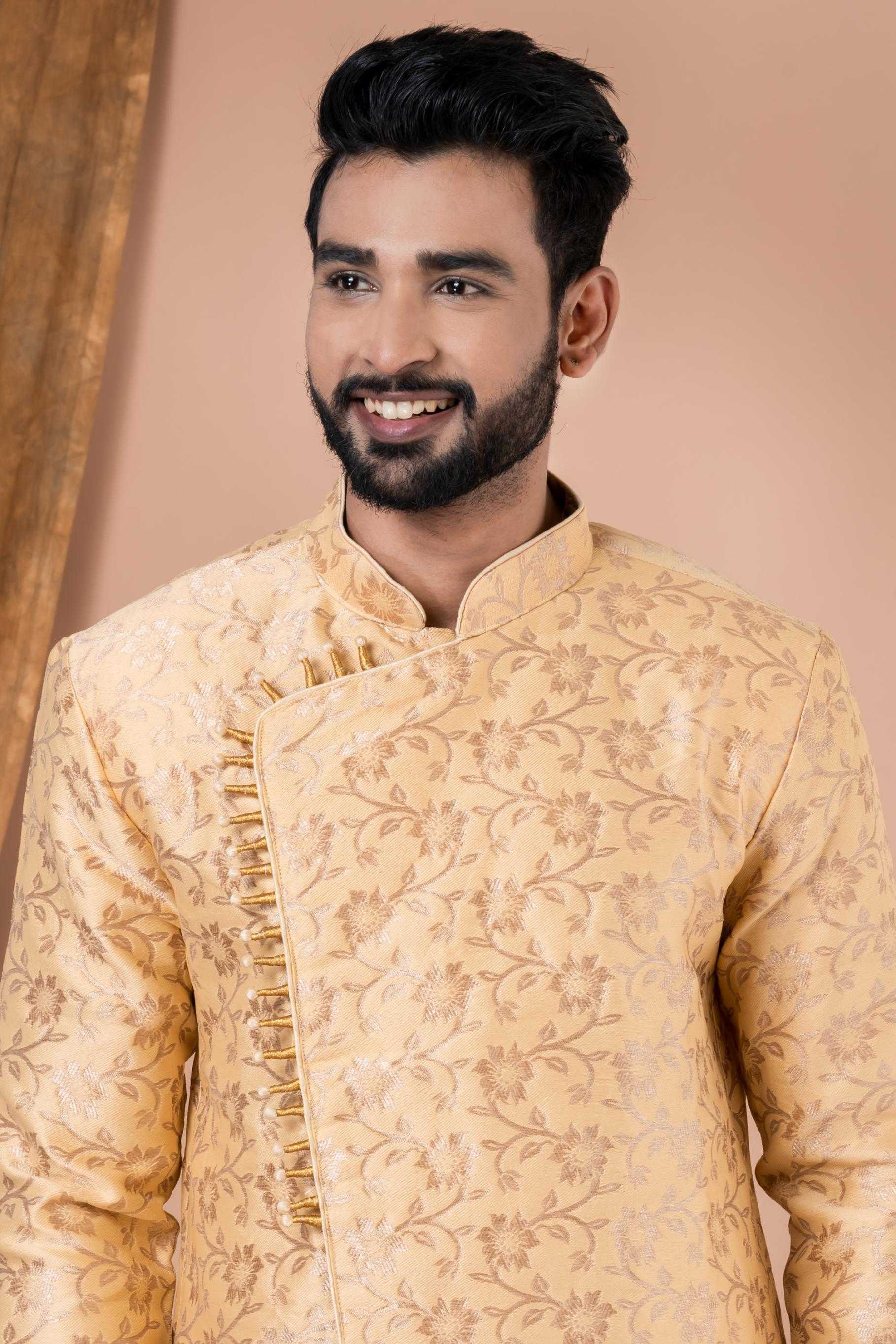Ynf Jequard Silk RIN223 1710 Mens Wear Wholesale Kurta Set with Jacket Designer Ethnic Set Indo Western Manufacturer