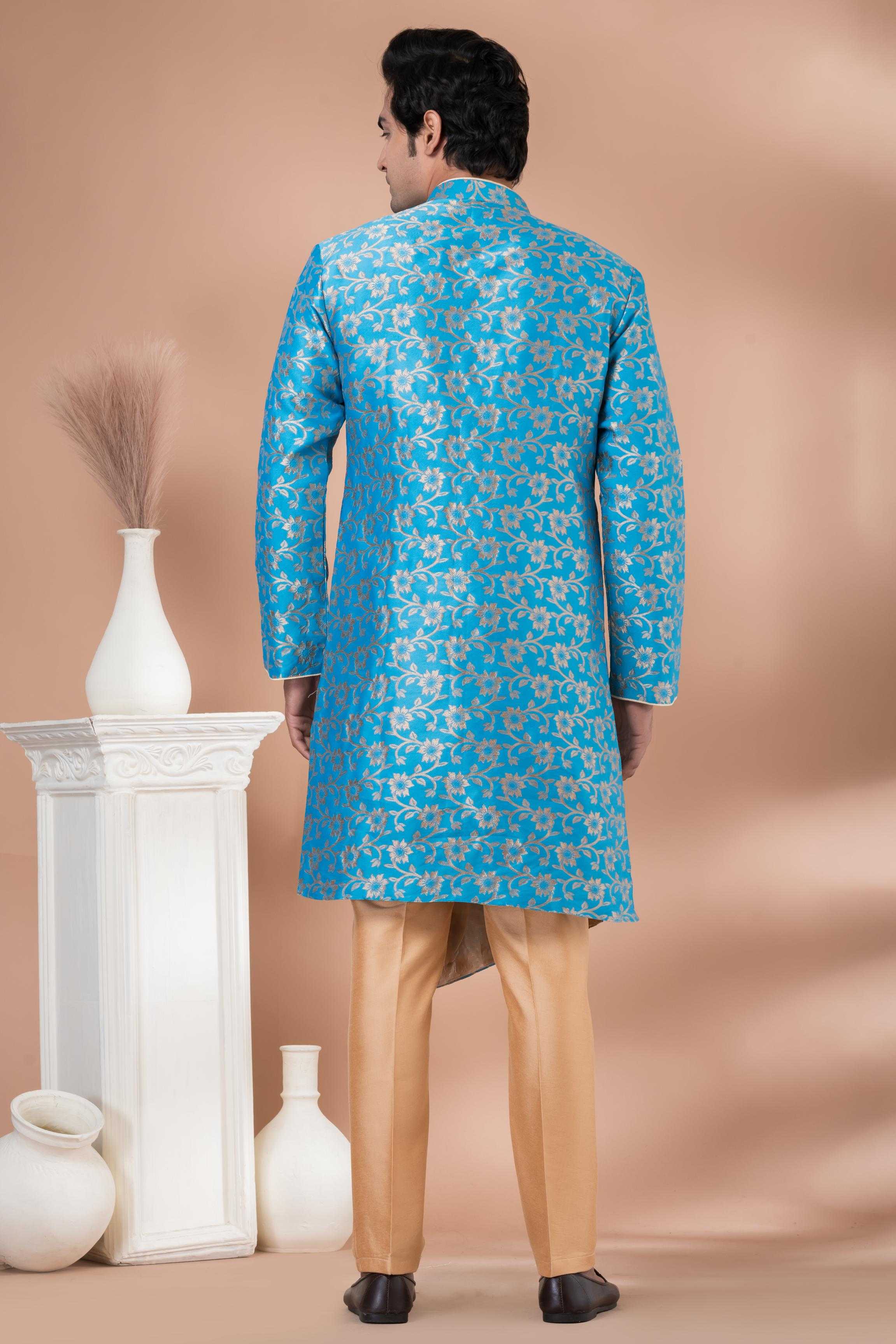 Ynf Jequard Silk RIN223 1711 Mens Wear Wholesale Kurta Set with Jacket Designer Ethnic Set Indo Western Manufacturer
