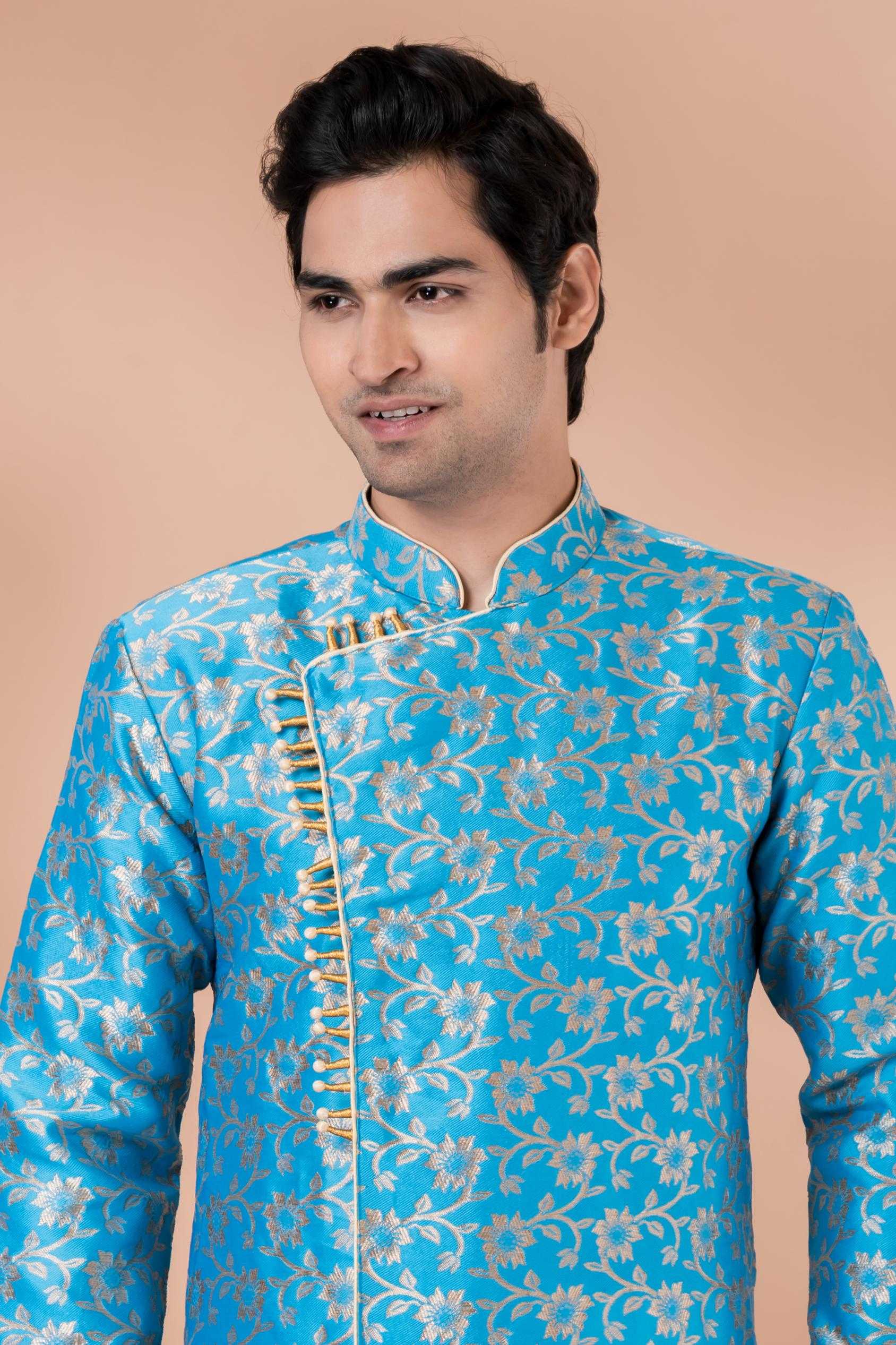 Ynf Jequard Silk RIN223 1711 Mens Wear Wholesale Kurta Set with Jacket Designer Ethnic Set Indo Western Manufacturer