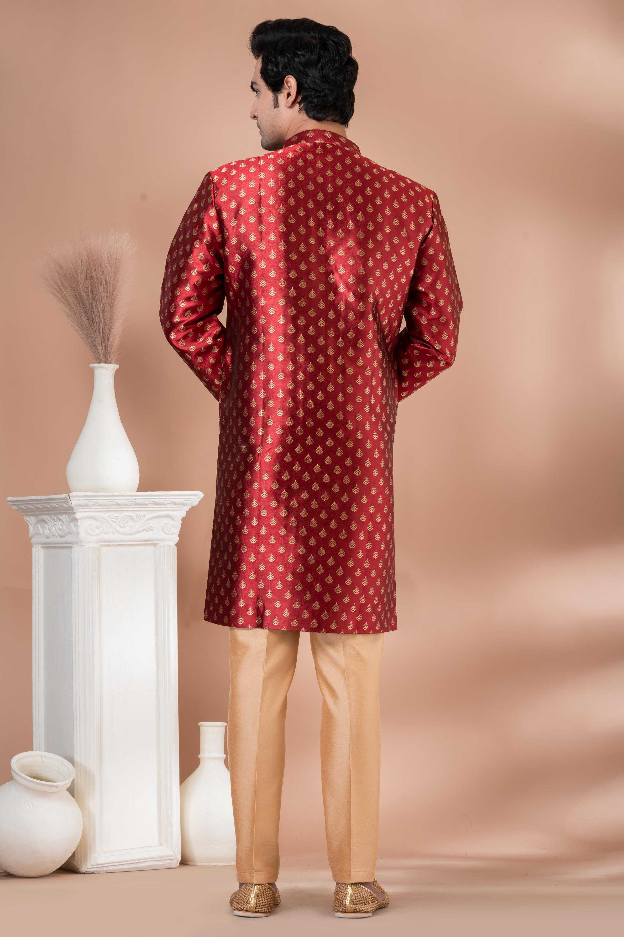 Ynf Jequard Silk RIN223 1713 Mens Wear Wholesale Kurta Set with Jacket Designer Ethnic Set Indo Western Manufacturer
