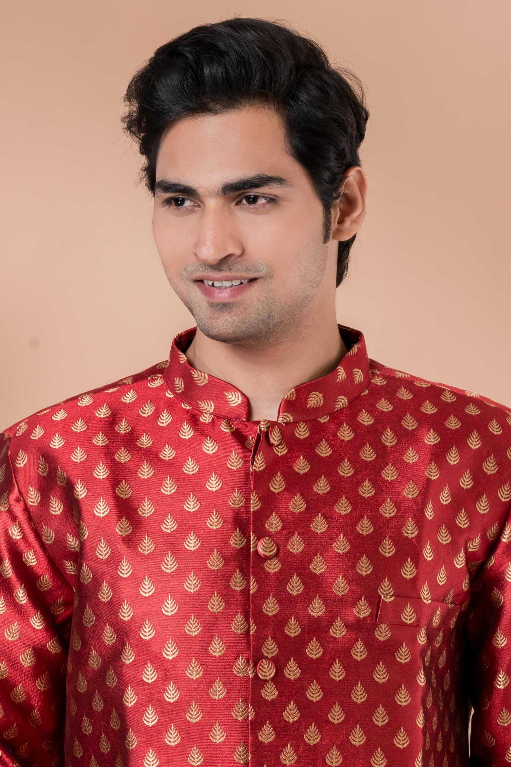 Ynf Jequard Silk RIN223 1713 Mens Wear Wholesale Kurta Set with Jacket Designer Ethnic Set Indo Western Manufacturer