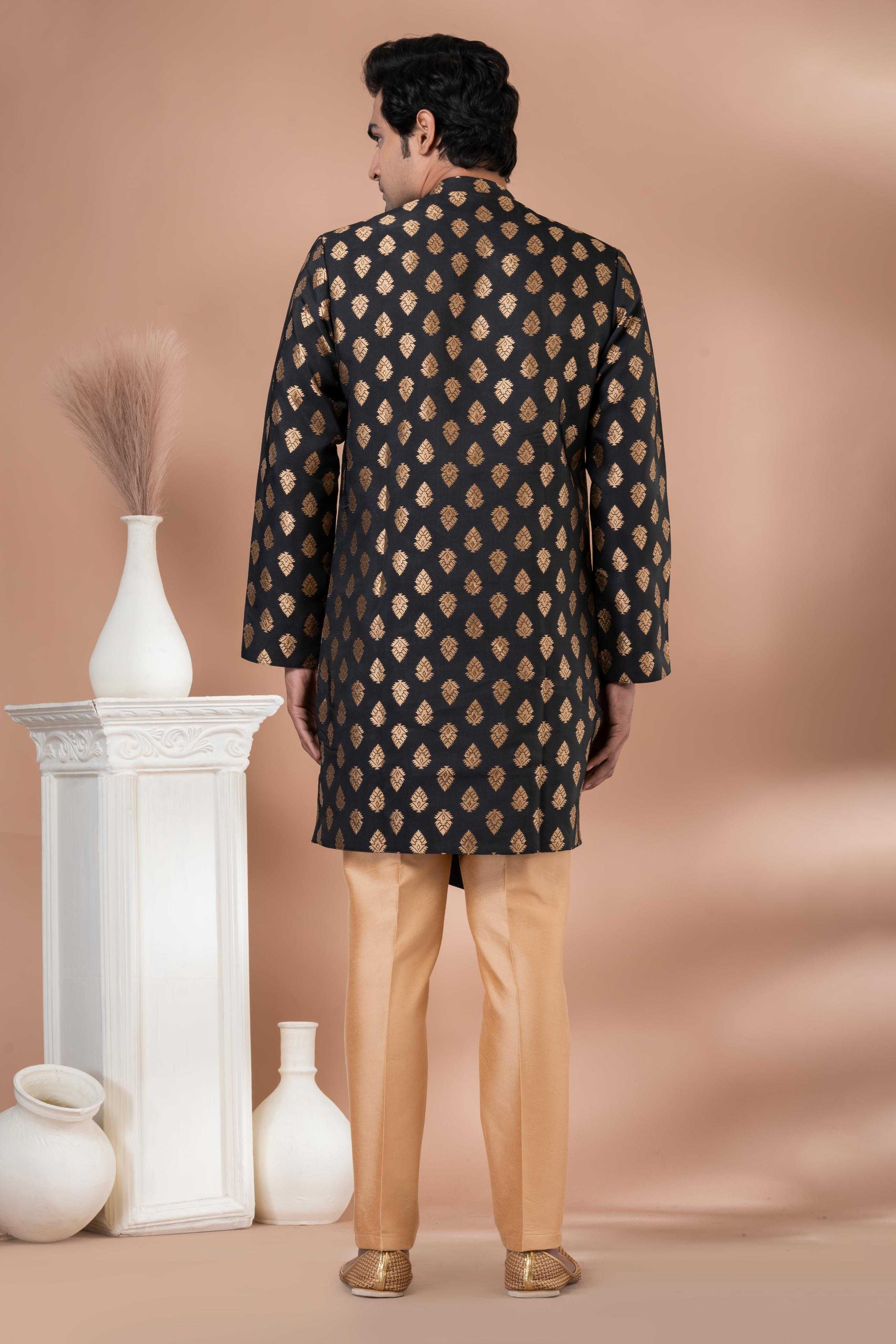 Ynf Jequard Silk RIN223 1714 Mens Wear Wholesale Kurta Set with Jacket Designer Ethnic Set Indo Western Manufacturer