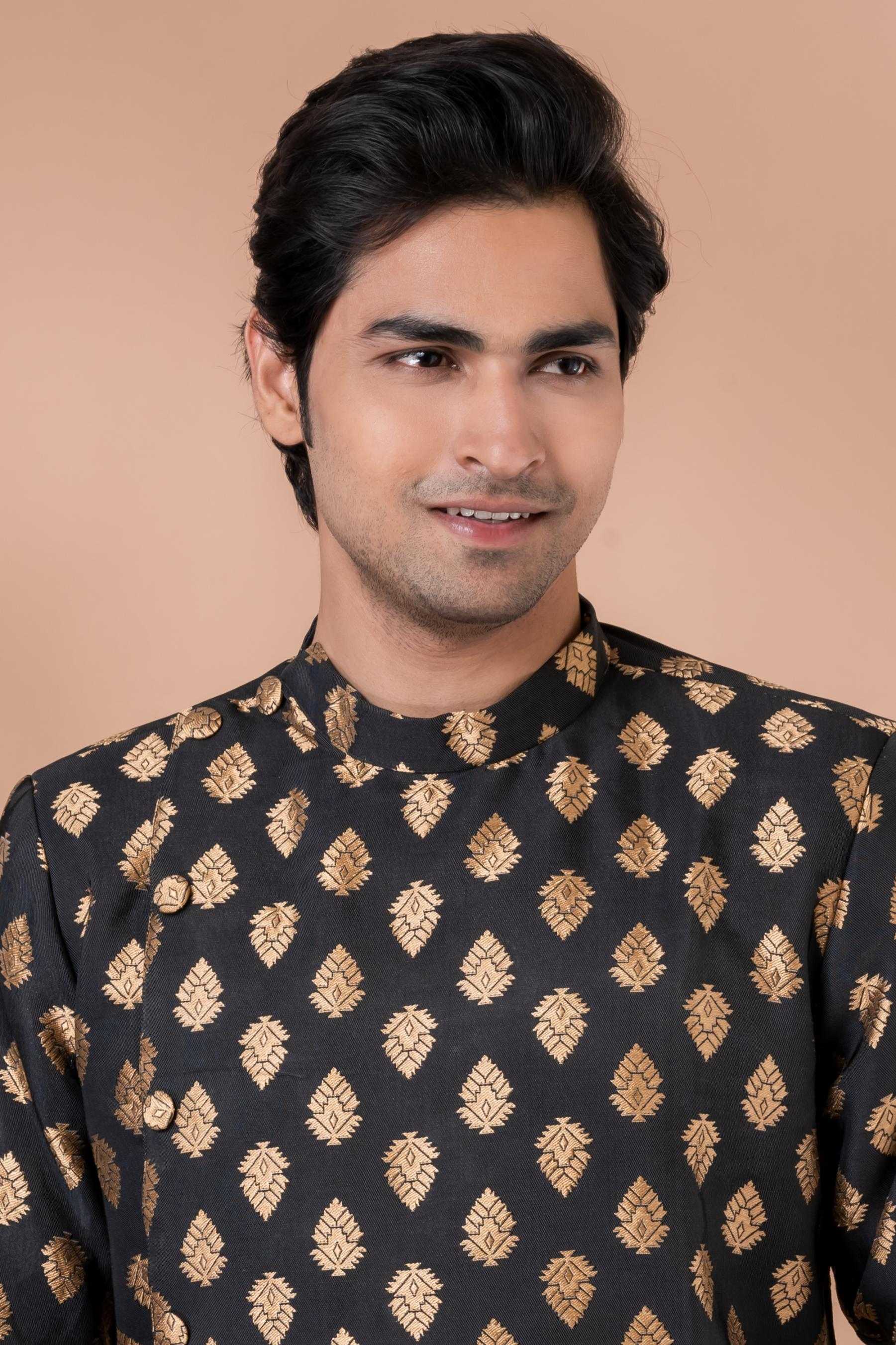 Ynf Jequard Silk RIN223 1714 Mens Wear Wholesale Kurta Set with Jacket Designer Ethnic Set Indo Western Manufacturer