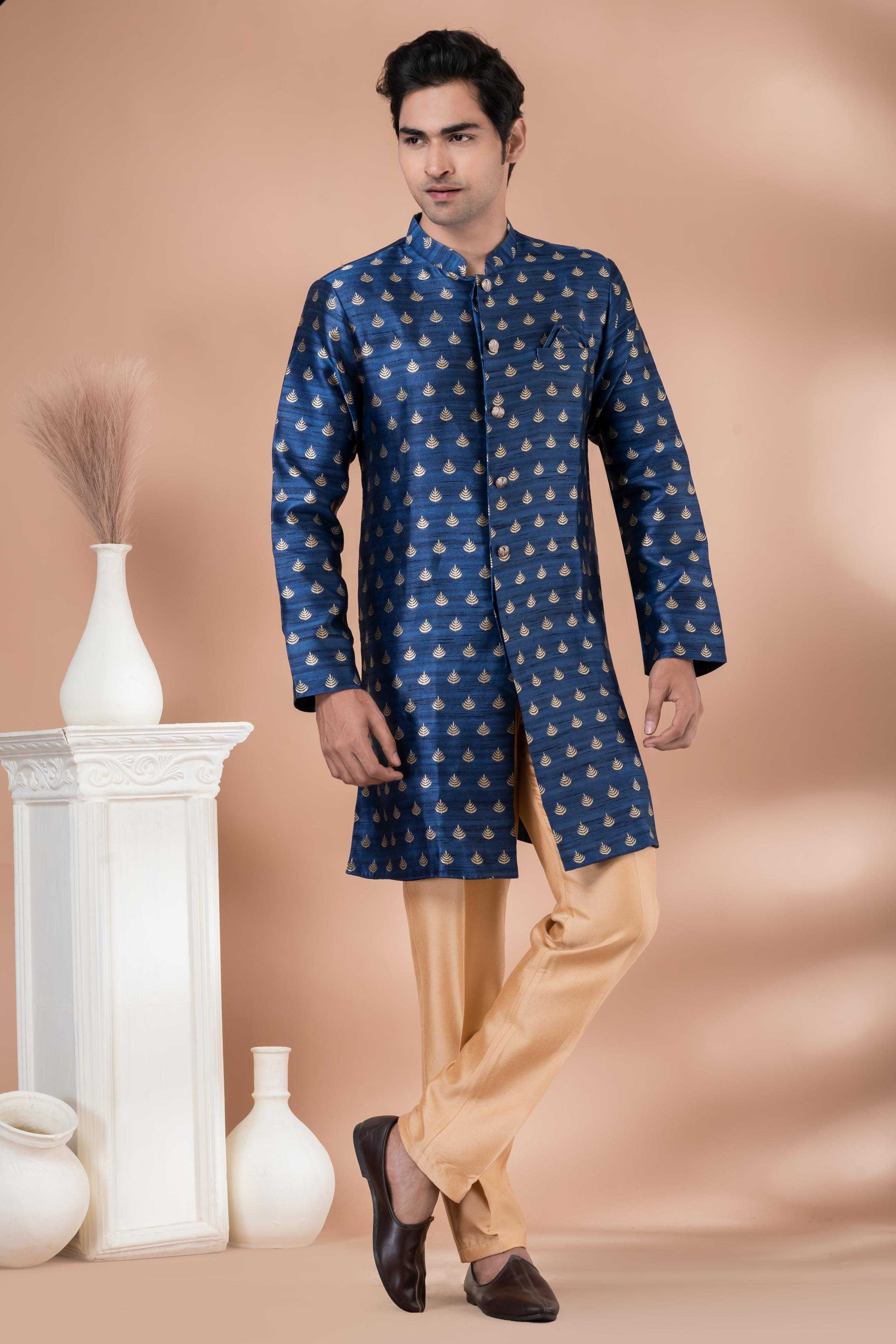 Ynf Jequard Silk RIN223 1715 Mens Wear Wholesale Kurta Set with Jacket Designer Ethnic Set Indo Western Manufacturer