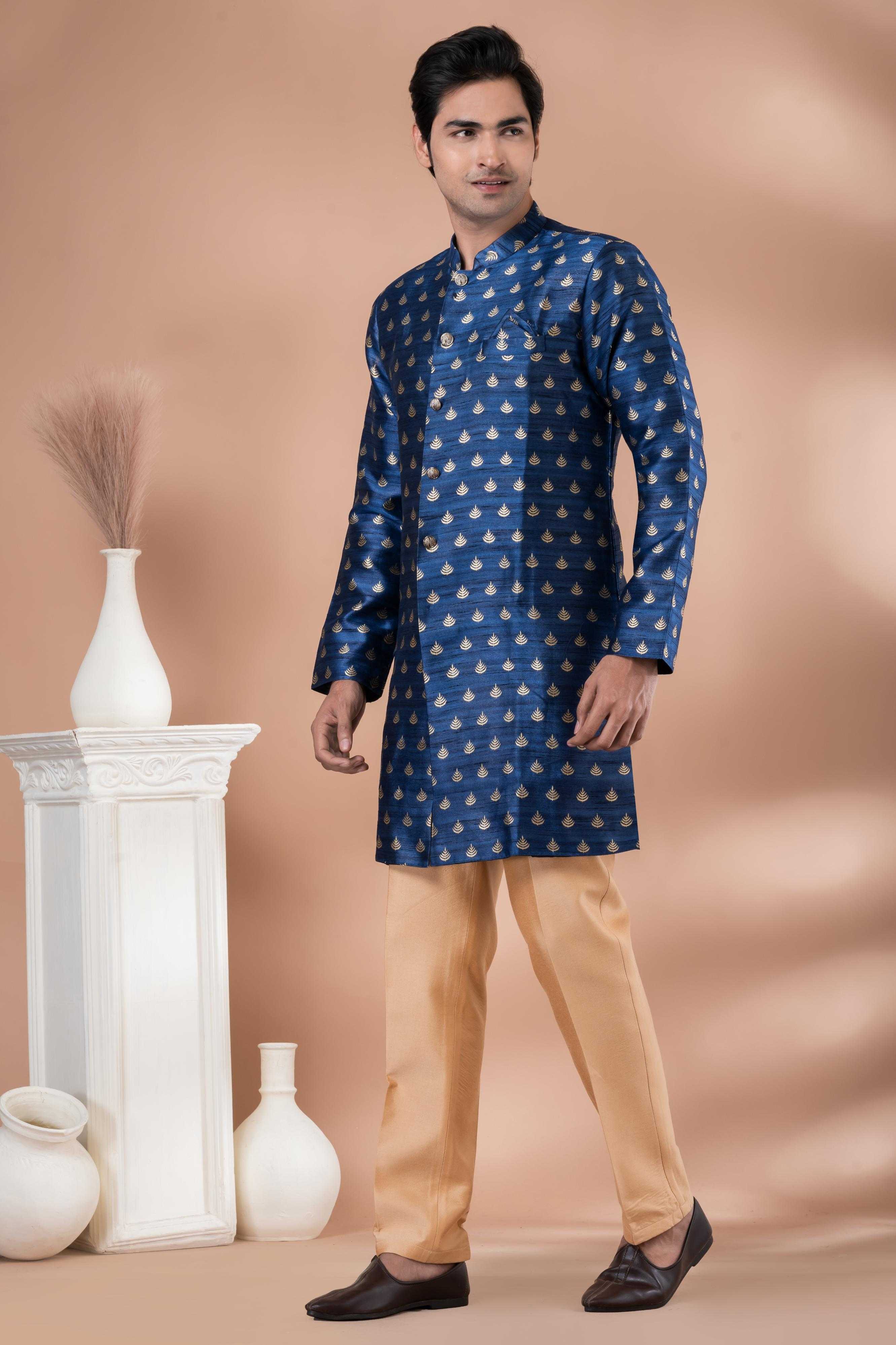 Ynf Jequard Silk RIN223 1715 Mens Wear Wholesale Kurta Set with Jacket Designer Ethnic Set Indo Western Manufacturer