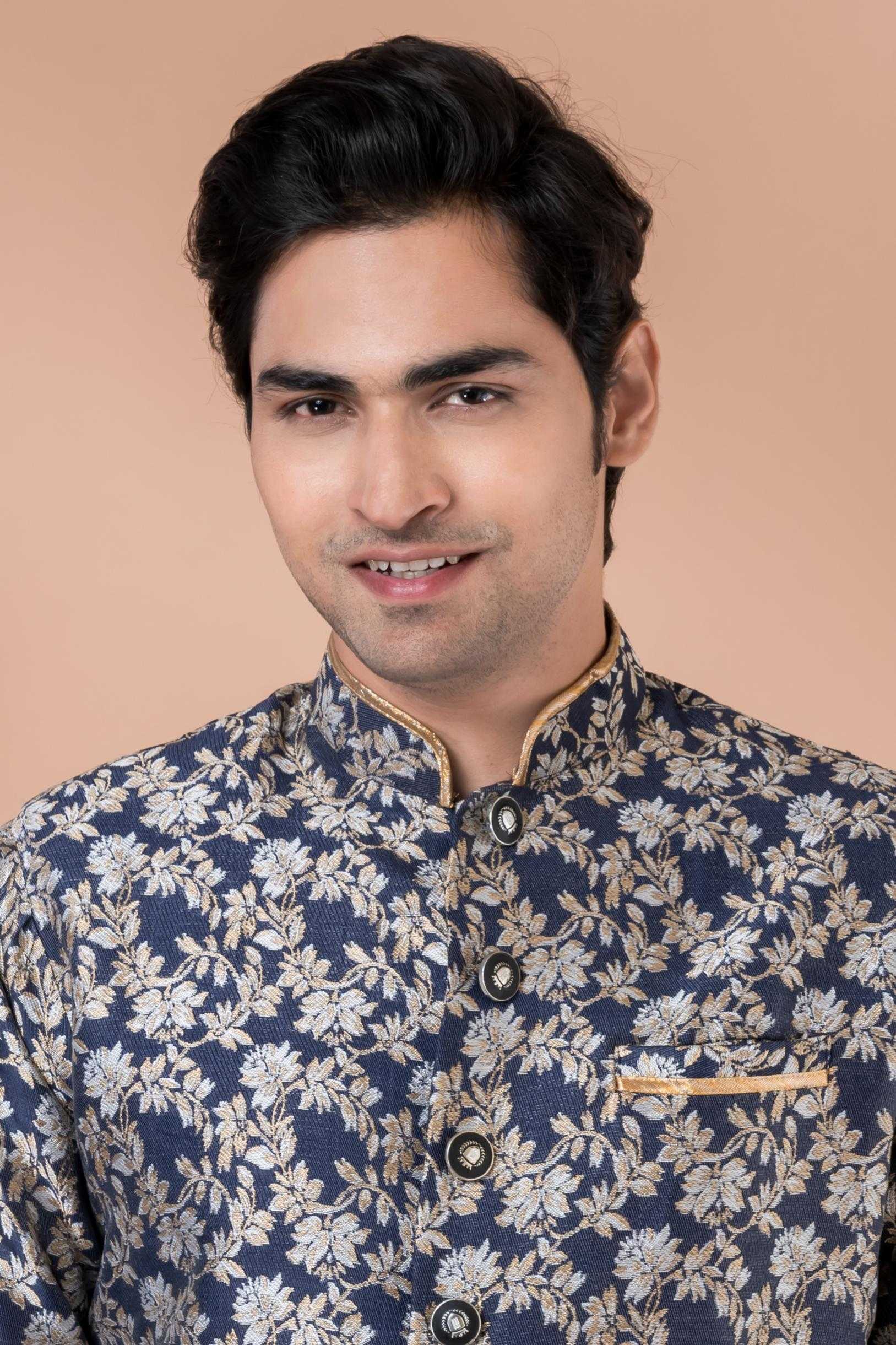 Ynf Jequard Silk RIN223 1716 Mens Wear Wholesale Kurta Set with Jacket Designer Ethnic Set Indo Western Manufacturer
