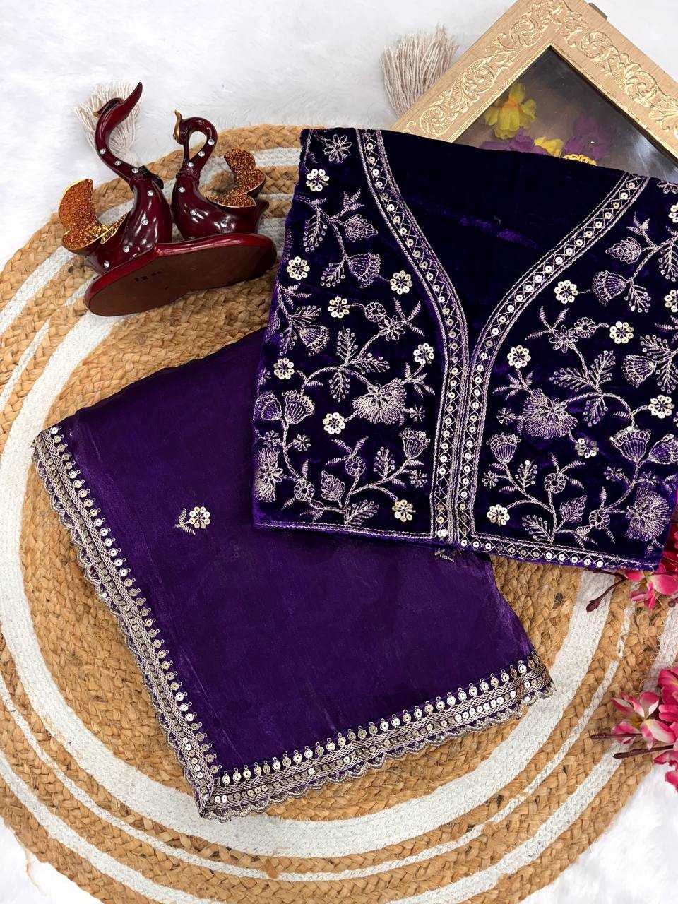 Ynf Jimmy Choo KESH151 5472 Sarees Wholesale Designer Sarees Jimmy Choo Sarees Embroidered Sarees Manufacturer