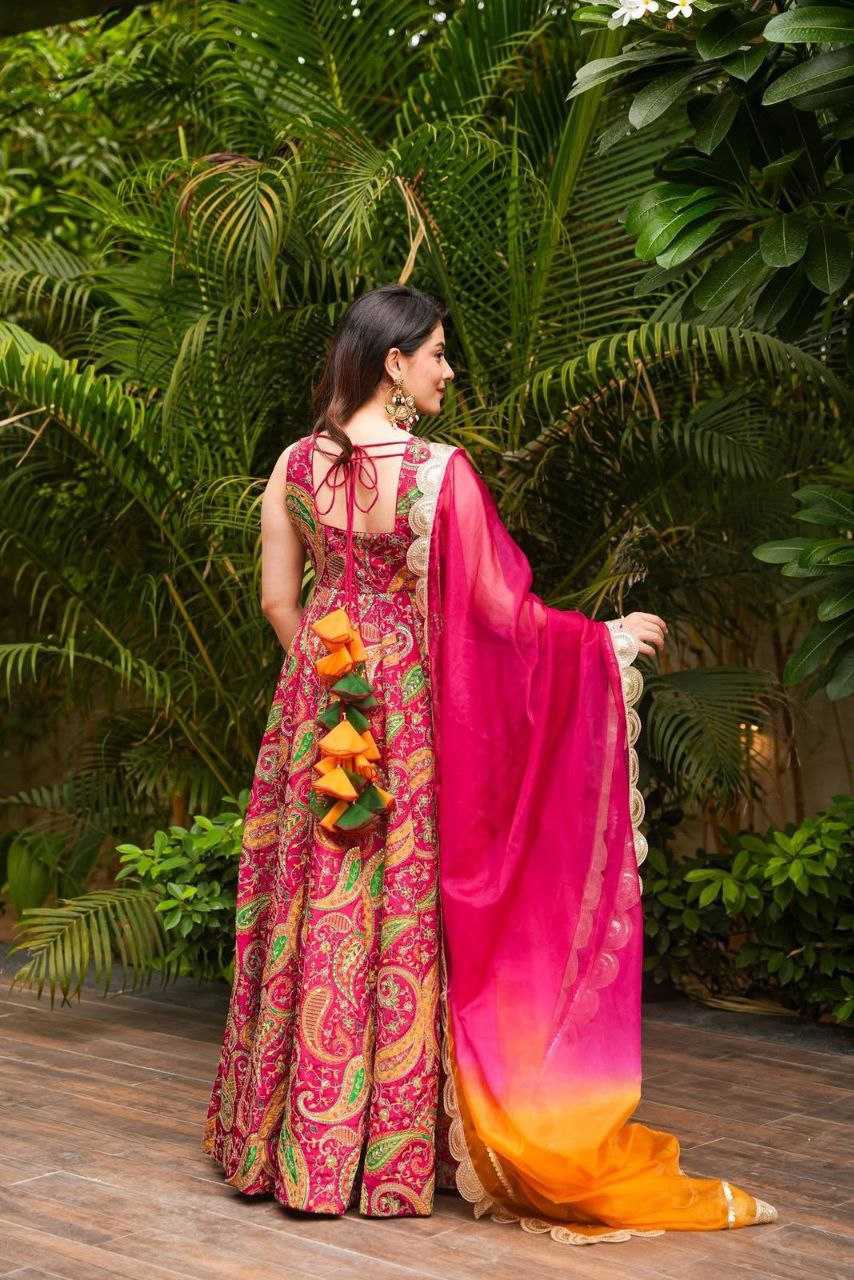 Ynf Jimmy Choo KESH154 1163 Gowns Wholesale Printed Gowns Long Gowns Silk Gowns Manufacturer