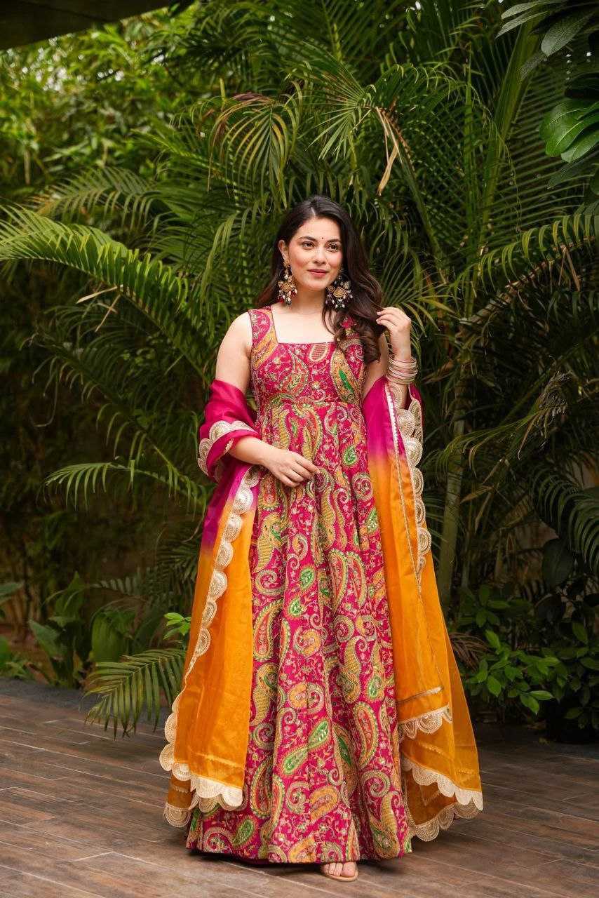 Ynf Jimmy Choo KESH154 1163 Gowns Wholesale Printed Gowns Long Gowns Silk Gowns Manufacturer
