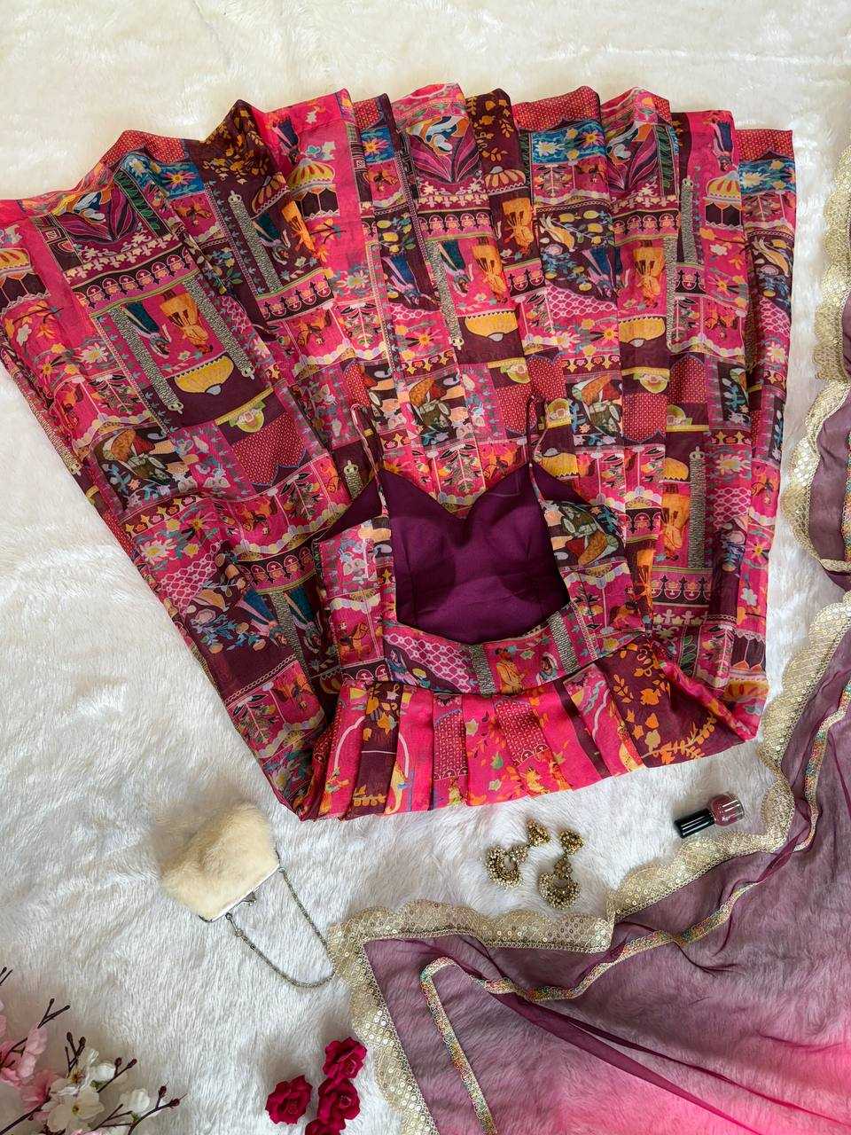 Ynf Jimmy Choo KESH154 300 Gowns Wholesale Printed Gowns Anarkali Gown Long Gowns Manufacturer