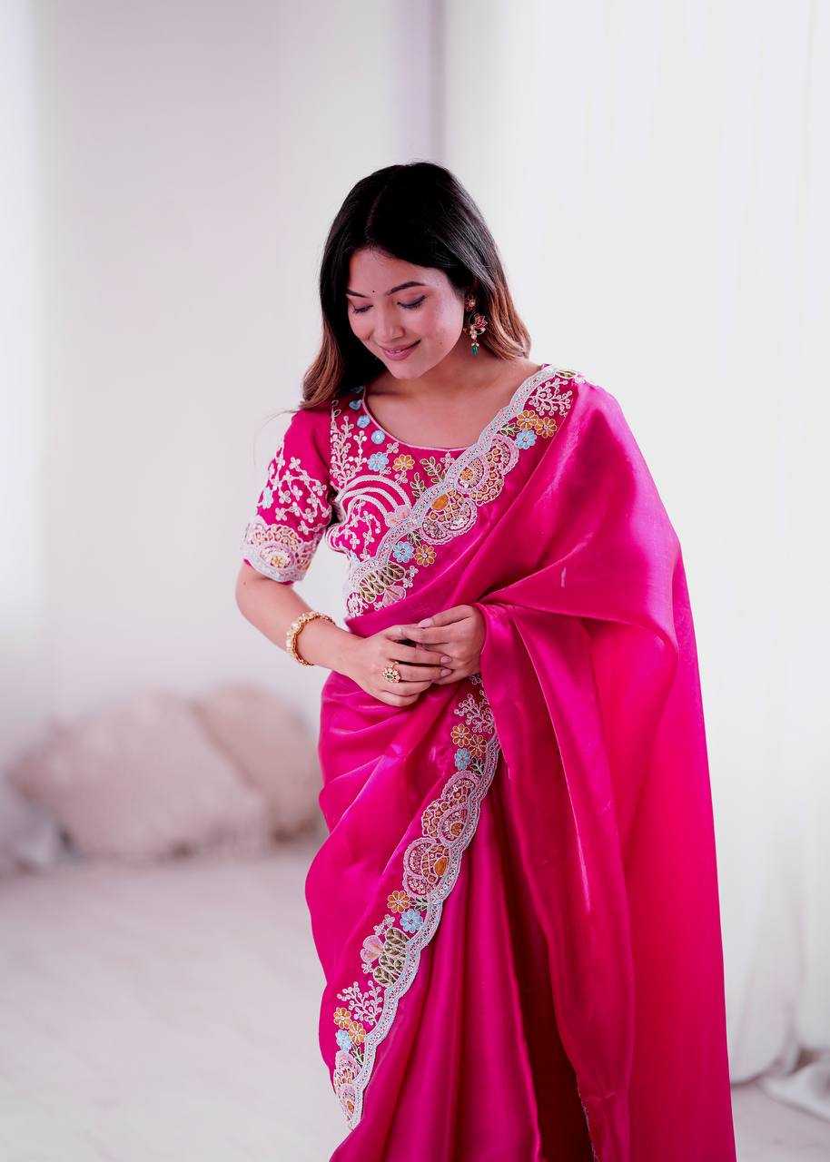 Ynf Jimmy Choo KESH490 1315 Sarees Wedding Collections Festive Collections Wholesale Jimmy Choo Sarees Embroidered Sarees Sequins Work Saree Manufacturer