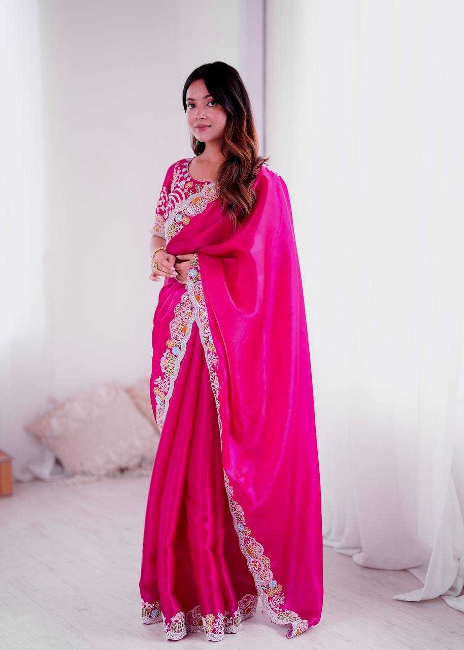 Ynf Jimmy Choo KESH490 1315 Sarees Wedding Collections Festive Collections Wholesale Jimmy Choo Sarees Embroidered Sarees Sequins Work Saree Manufacturer