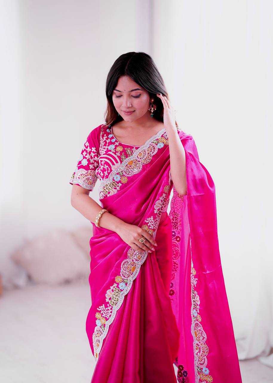 Ynf Jimmy Choo KESH490 1315 Sarees Wedding Collections Festive Collections Wholesale Jimmy Choo Sarees Embroidered Sarees Sequins Work Saree Manufacturer