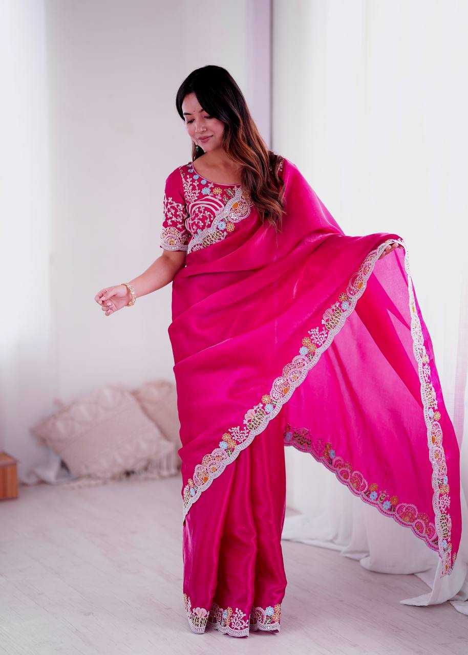 Ynf Jimmy Choo KESH490 1315 Sarees Wedding Collections Festive Collections Wholesale Jimmy Choo Sarees Embroidered Sarees Sequins Work Saree Manufacturer