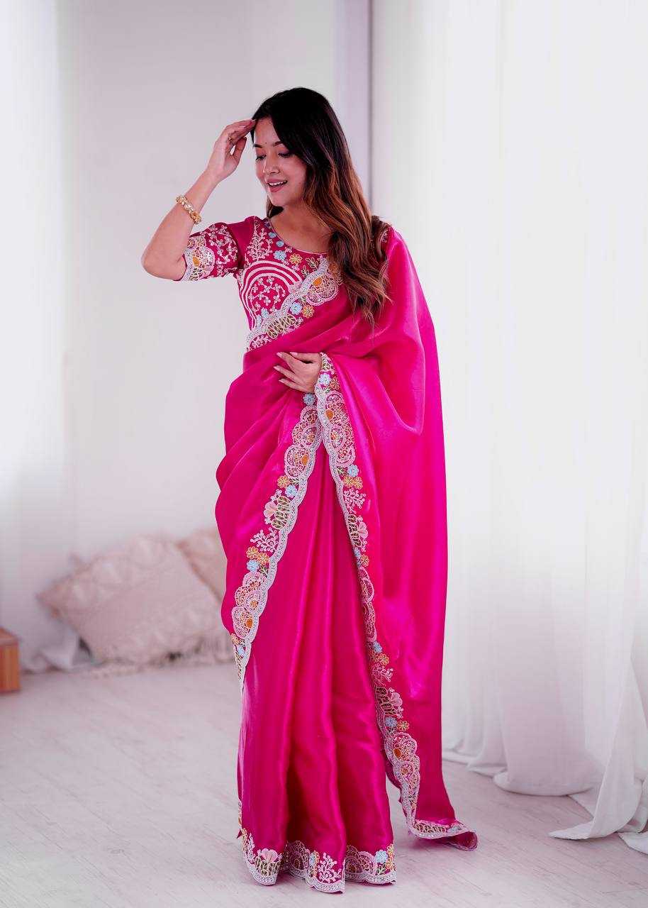 Ynf Jimmy Choo KESH490 1315 Sarees Wedding Collections Festive Collections Wholesale Jimmy Choo Sarees Embroidered Sarees Sequins Work Saree Manufacturer