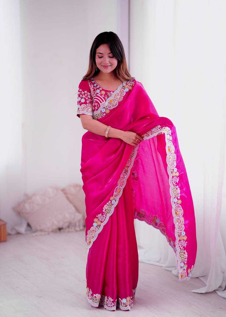 Ynf Jimmy Choo KESH490 1315 Sarees Wedding Collections Festive Collections Wholesale Jimmy Choo Sarees Embroidered Sarees Sequins Work Saree Manufacturer