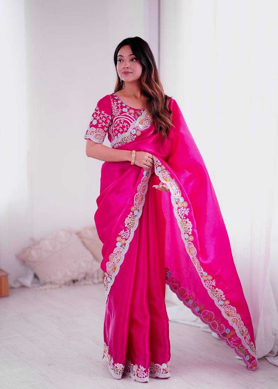 Ynf Jimmy Choo KESH490 1315 Sarees Wedding Collections Festive Collections Wholesale Jimmy Choo Sarees Embroidered Sarees Sequins Work Saree Manufacturer