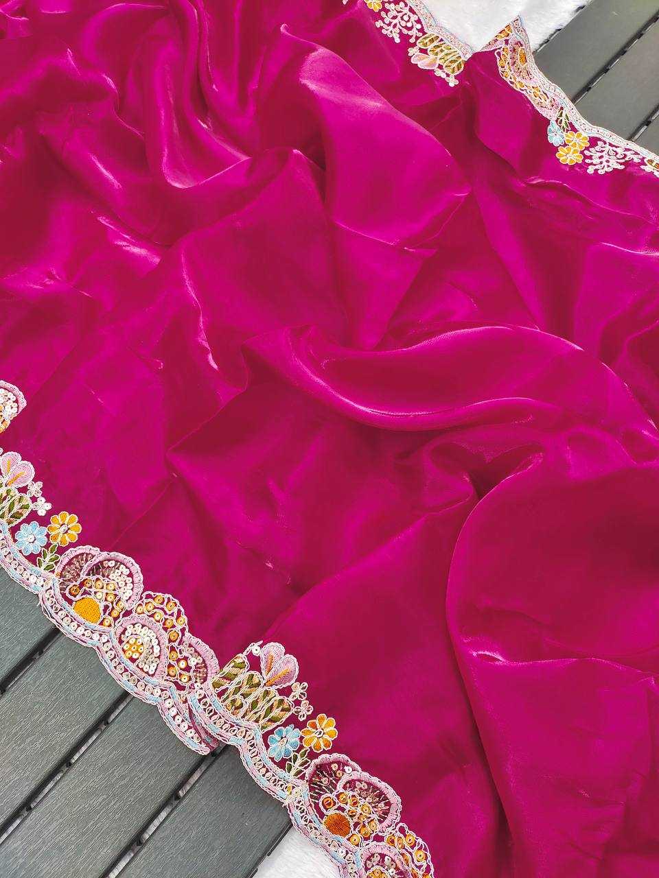 Ynf Jimmy Choo KESH490 1315 Sarees Wedding Collections Festive Collections Wholesale Jimmy Choo Sarees Embroidered Sarees Sequins Work Saree Manufacturer