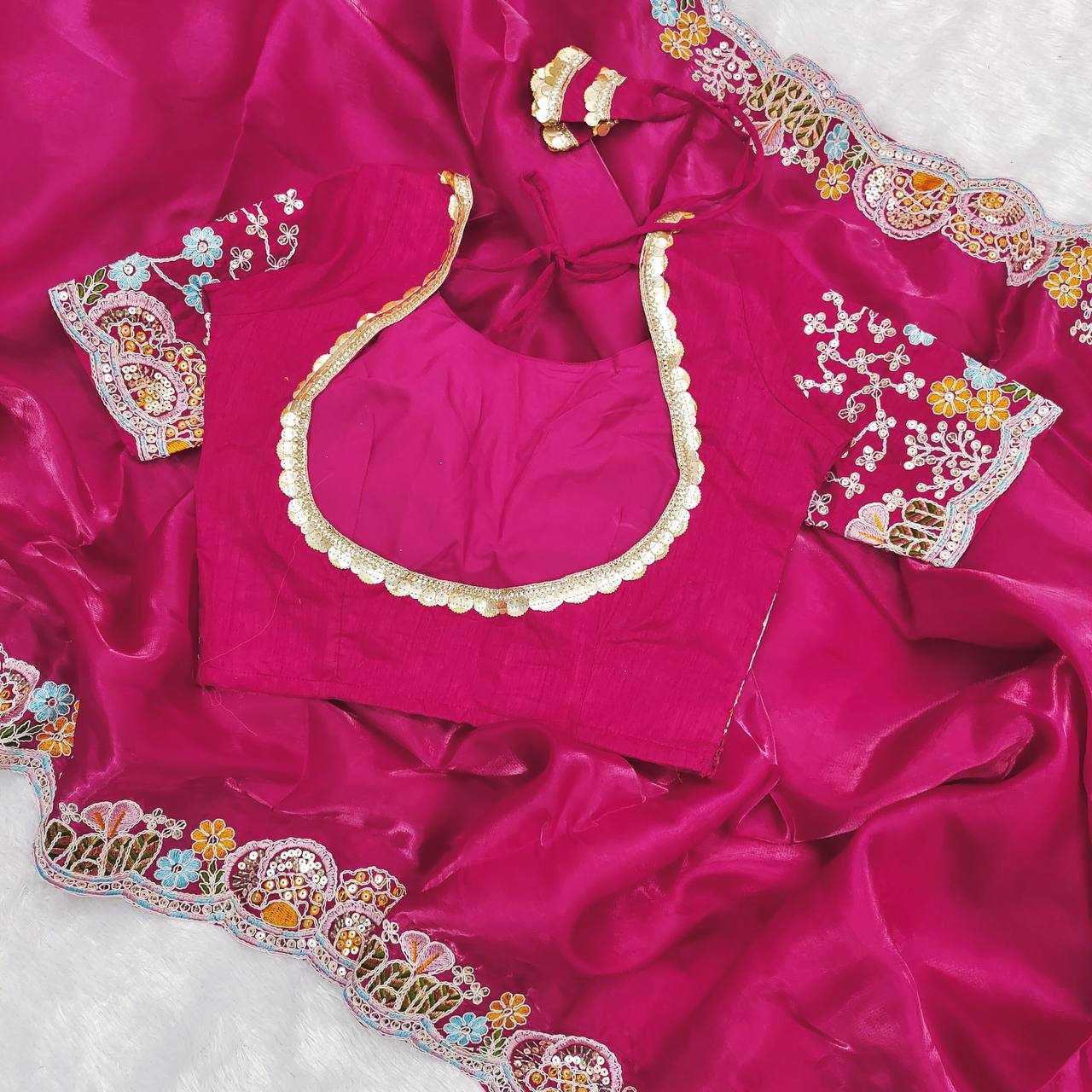Ynf Jimmy Choo KESH490 1315 Sarees Wedding Collections Festive Collections Wholesale Jimmy Choo Sarees Embroidered Sarees Sequins Work Saree Manufacturer