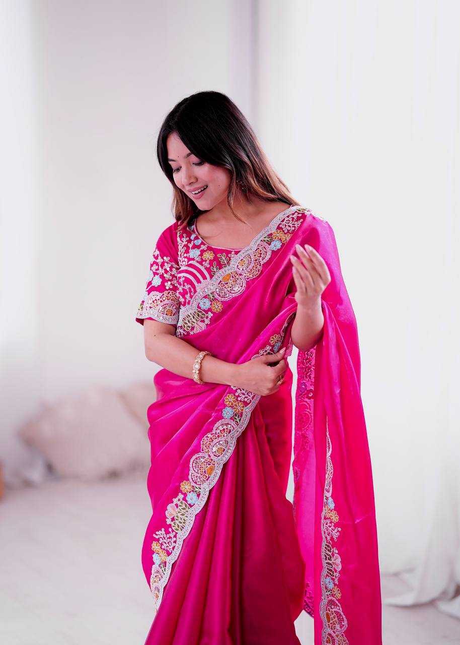 Ynf Jimmy Choo KESH490 1315 Sarees Wedding Collections Festive Collections Wholesale Jimmy Choo Sarees Embroidered Sarees Sequins Work Saree Manufacturer