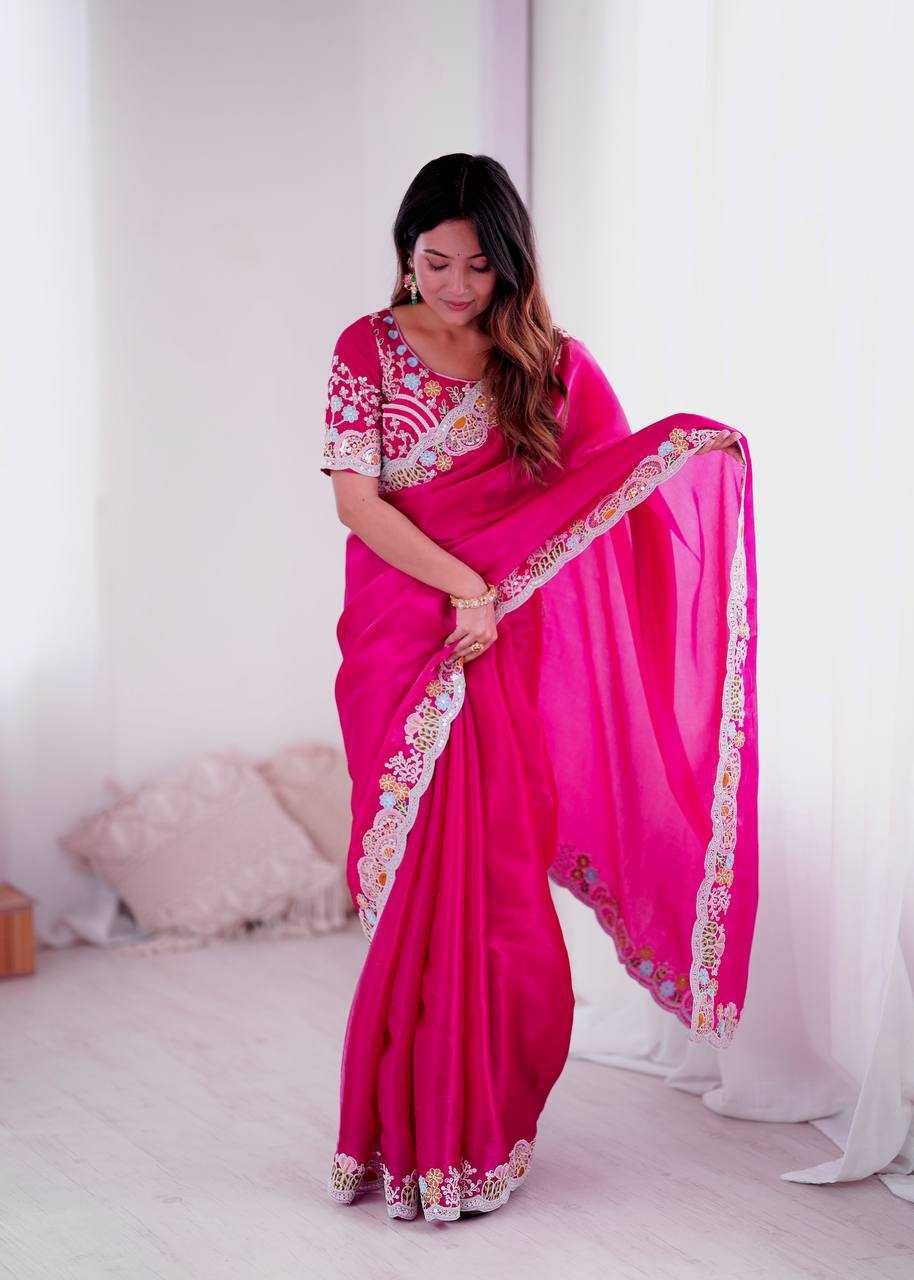 Ynf Jimmy Choo KESH490 1315 Sarees Wedding Collections Festive Collections Wholesale Jimmy Choo Sarees Embroidered Sarees Sequins Work Saree Manufacturer