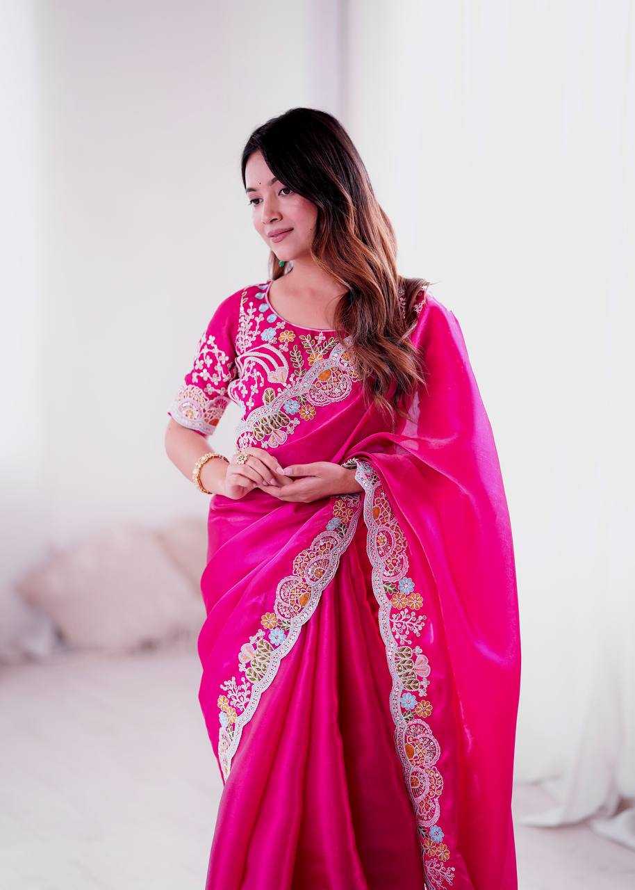 Ynf Jimmy Choo KESH490 1315 Sarees Wedding Collections Festive Collections Wholesale Jimmy Choo Sarees Embroidered Sarees Sequins Work Saree Manufacturer