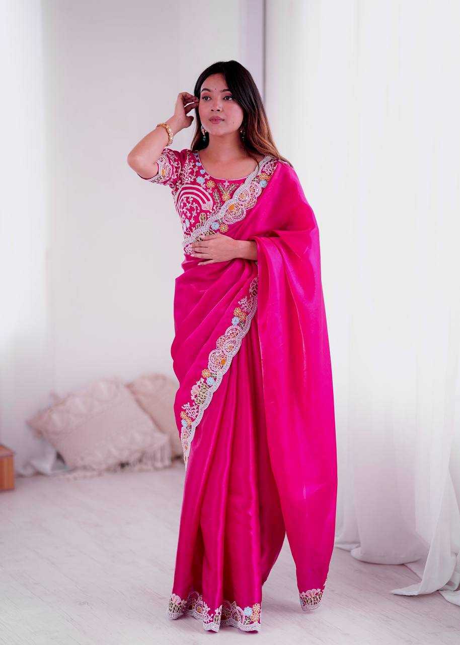 Ynf Jimmy Choo KESH490 1315 Sarees Wedding Collections Festive Collections Wholesale Jimmy Choo Sarees Embroidered Sarees Sequins Work Saree Manufacturer