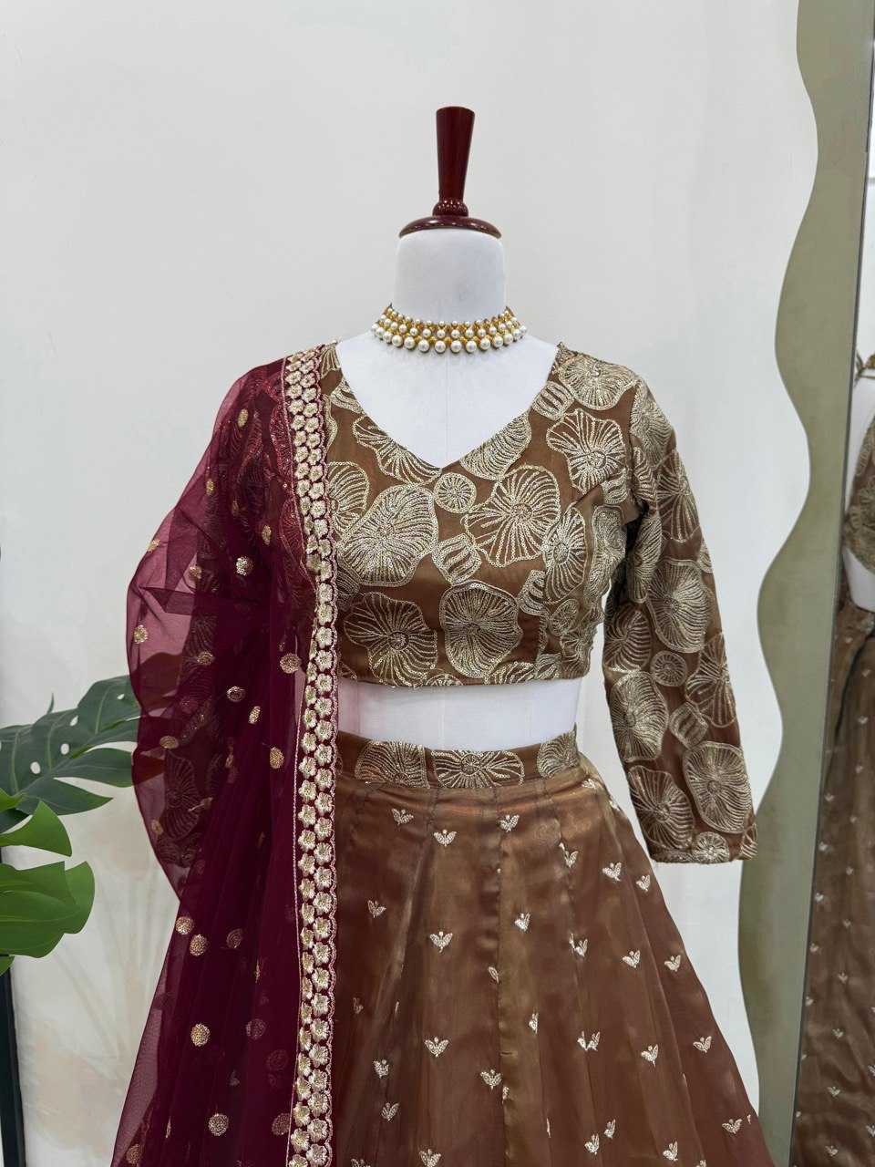 Ynf Jimmy Choo KESH540 346 Lehengas Wholesale Printed Lehenga Heavy Lehenga Manufacturer