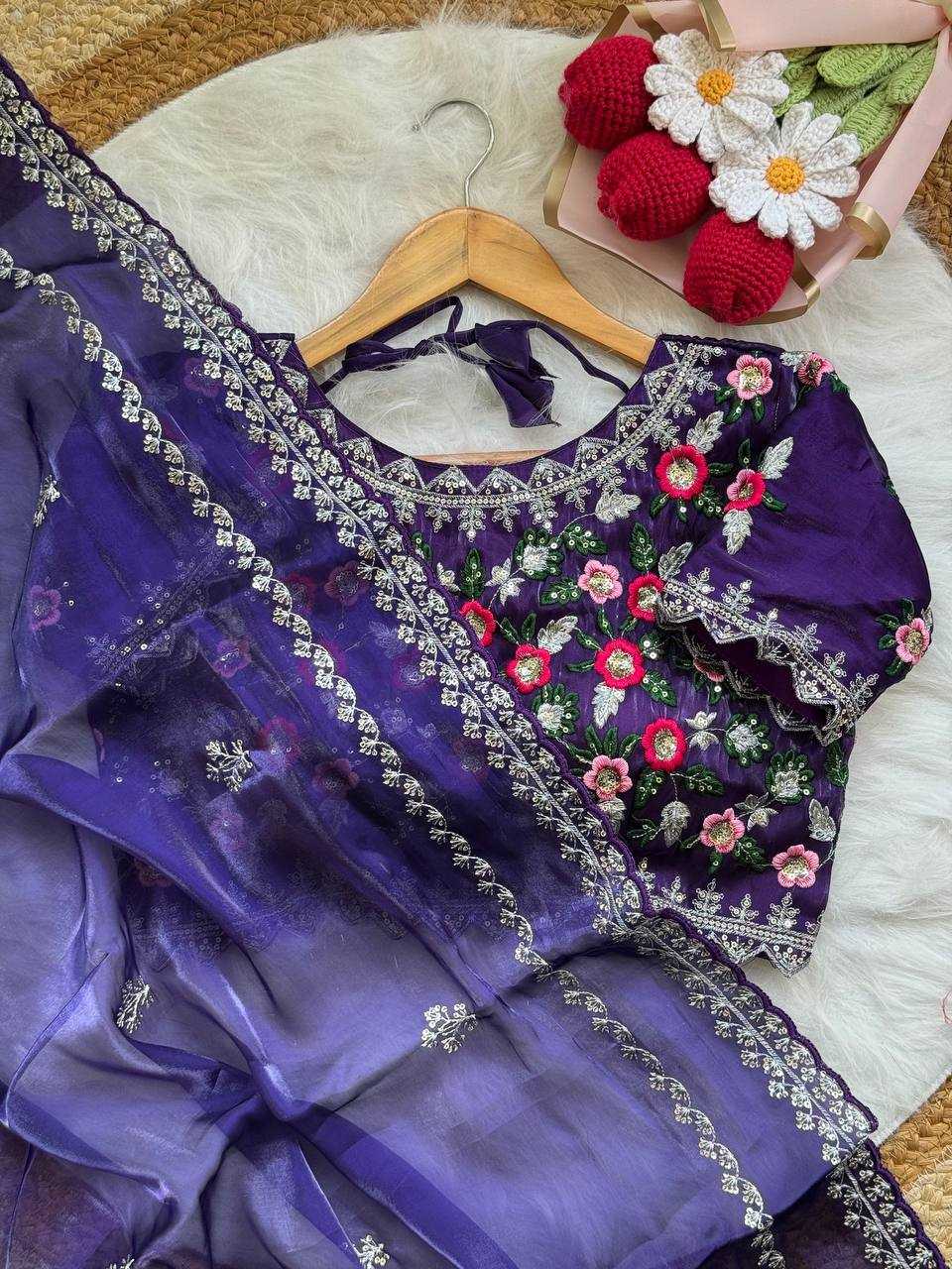 Ynf Jimmy Choo RIN105 LAVANYA Sarees Wedding Collections Festive Collections Wholesale Jimmy Choo Sarees Embroidered Sarees Zari Border Sarees Manufacturer