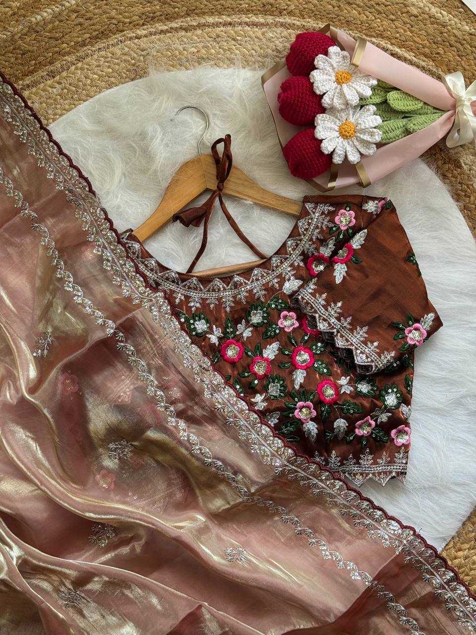 Ynf Jimmy Choo RIN105 LAVANYA Sarees Wedding Collections Festive Collections Wholesale Jimmy Choo Sarees Embroidered Sarees Zari Border Sarees Manufacturer