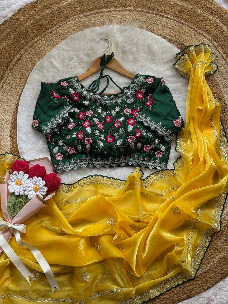 Ynf Jimmy Choo RIN105 LAVANYA Sarees Wedding Collections Festive Collections Wholesale Jimmy Choo Sarees Embroidered Sarees Zari Border Sarees Manufacturer