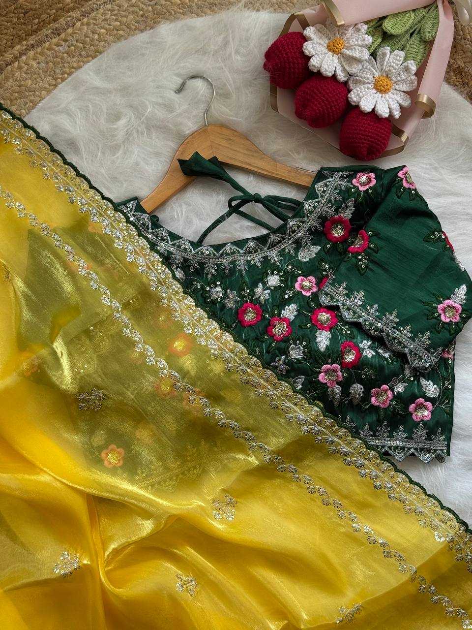Ynf Jimmy Choo RIN105 LAVANYA Sarees Wedding Collections Festive Collections Wholesale Jimmy Choo Sarees Embroidered Sarees Zari Border Sarees Manufacturer