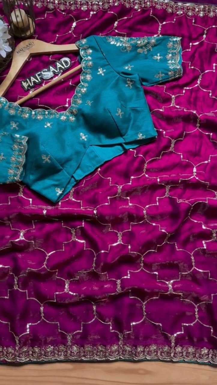 Ynf Jimmy Choo RIN133 598 Sarees Wholesale Jimmy Choo Sarees Party Wear Sarees Sequin Sarees Manufacturer