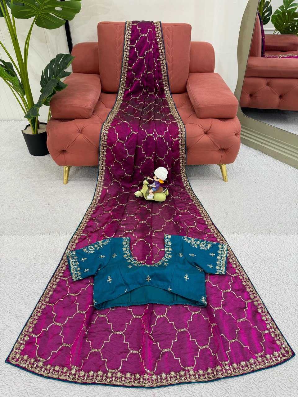 Ynf Jimmy Choo RIN133 598 Sarees Wholesale Jimmy Choo Sarees Party Wear Sarees Sequin Sarees Manufacturer