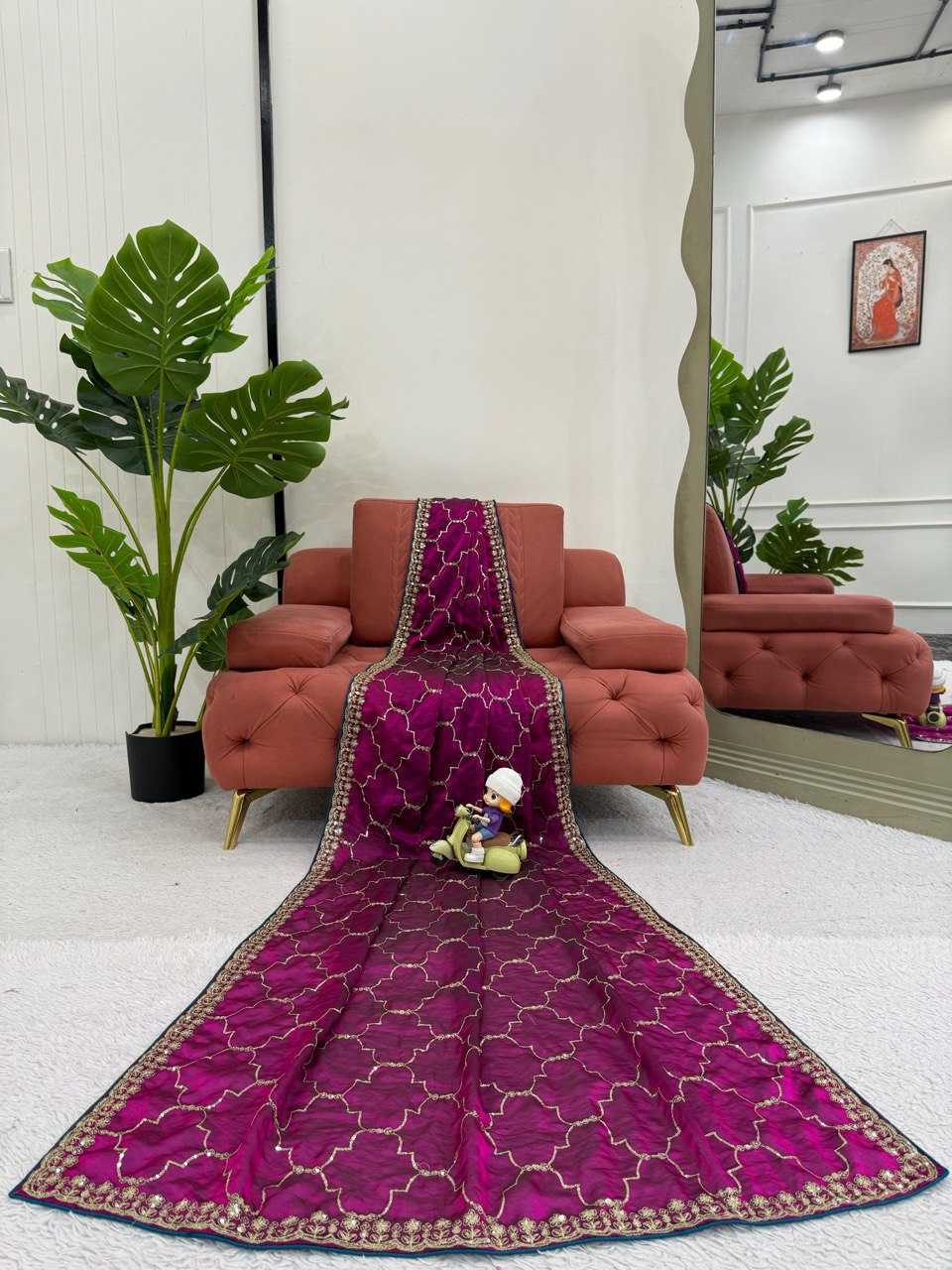 Ynf Jimmy Choo RIN133 598 Sarees Wholesale Jimmy Choo Sarees Party Wear Sarees Sequin Sarees Manufacturer