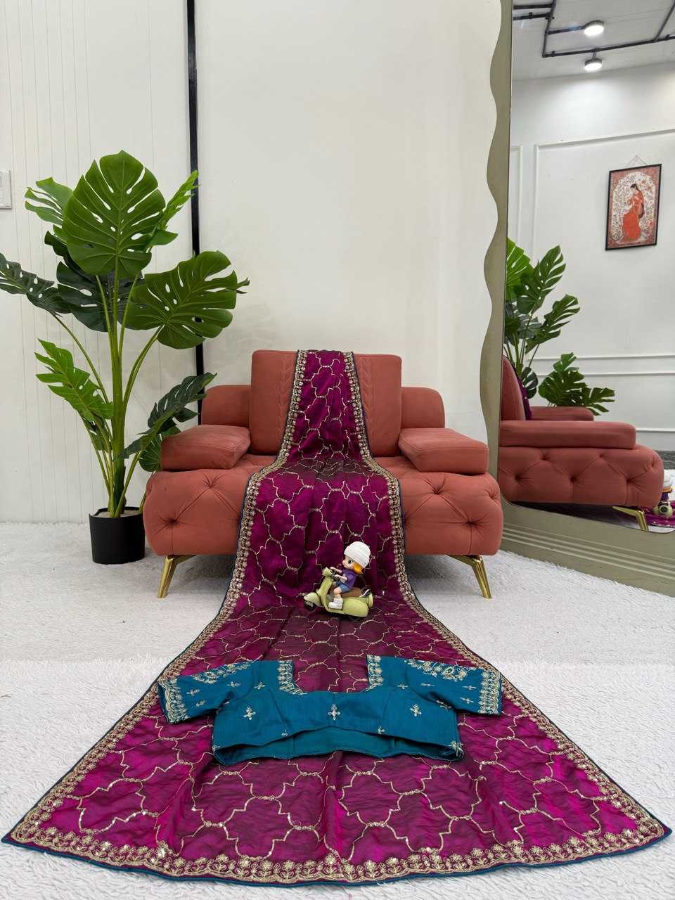 Ynf Jimmy Choo RIN133 598 Sarees Wholesale Jimmy Choo Sarees Party Wear Sarees Sequin Sarees Manufacturer