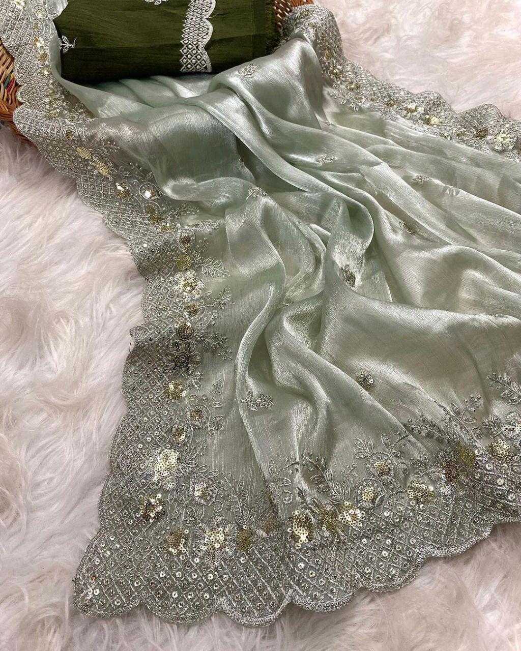 Ynf Jimmy Choo RIN134 Prisha-3 Silk Sarees Wholesale Soft Silk Sarees Designer Silk Sarees Embroidered Silk Sarees Manufacturer
