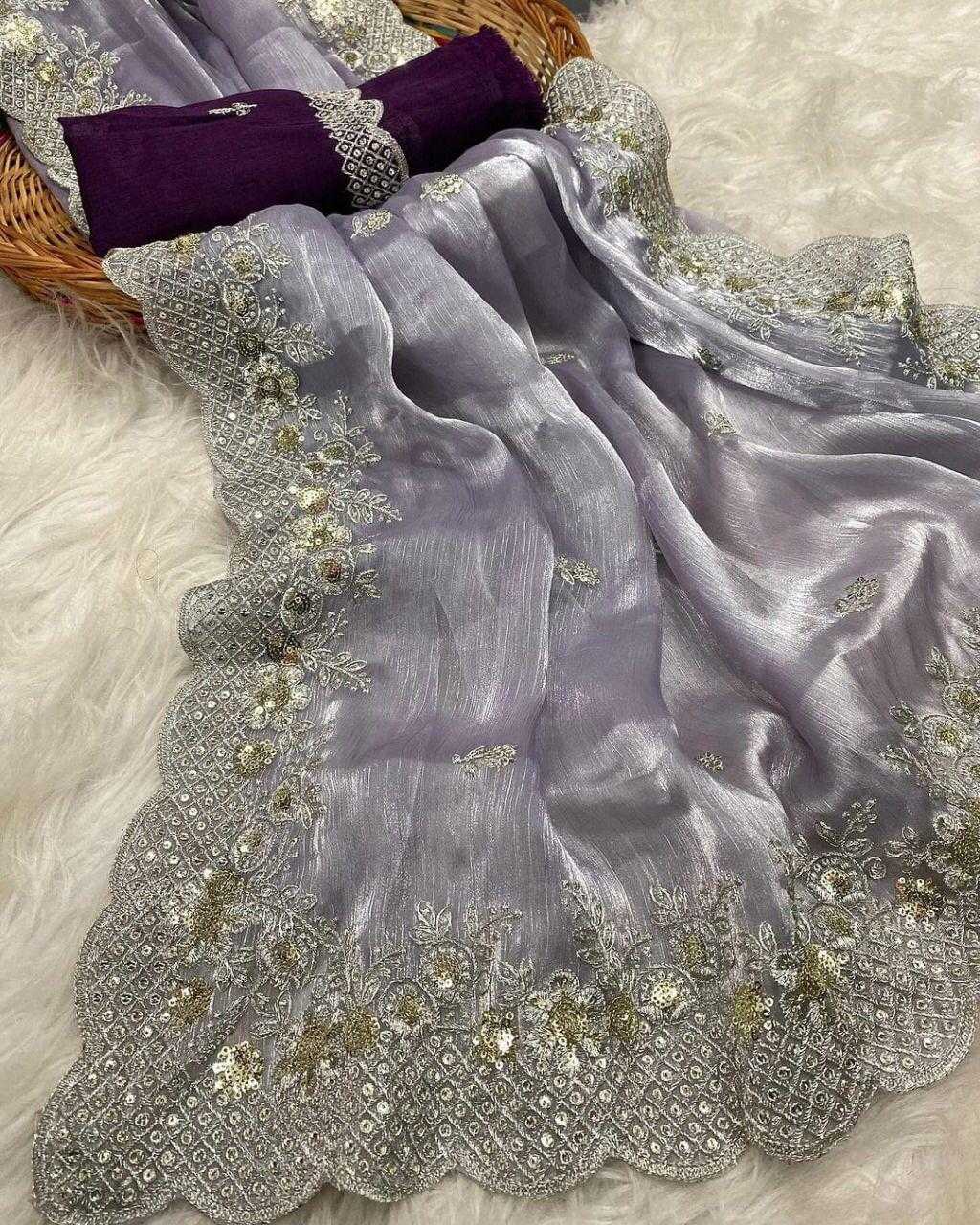 Ynf Jimmy Choo RIN134 Prisha-3 Silk Sarees Wholesale Soft Silk Sarees Designer Silk Sarees Embroidered Silk Sarees Manufacturer